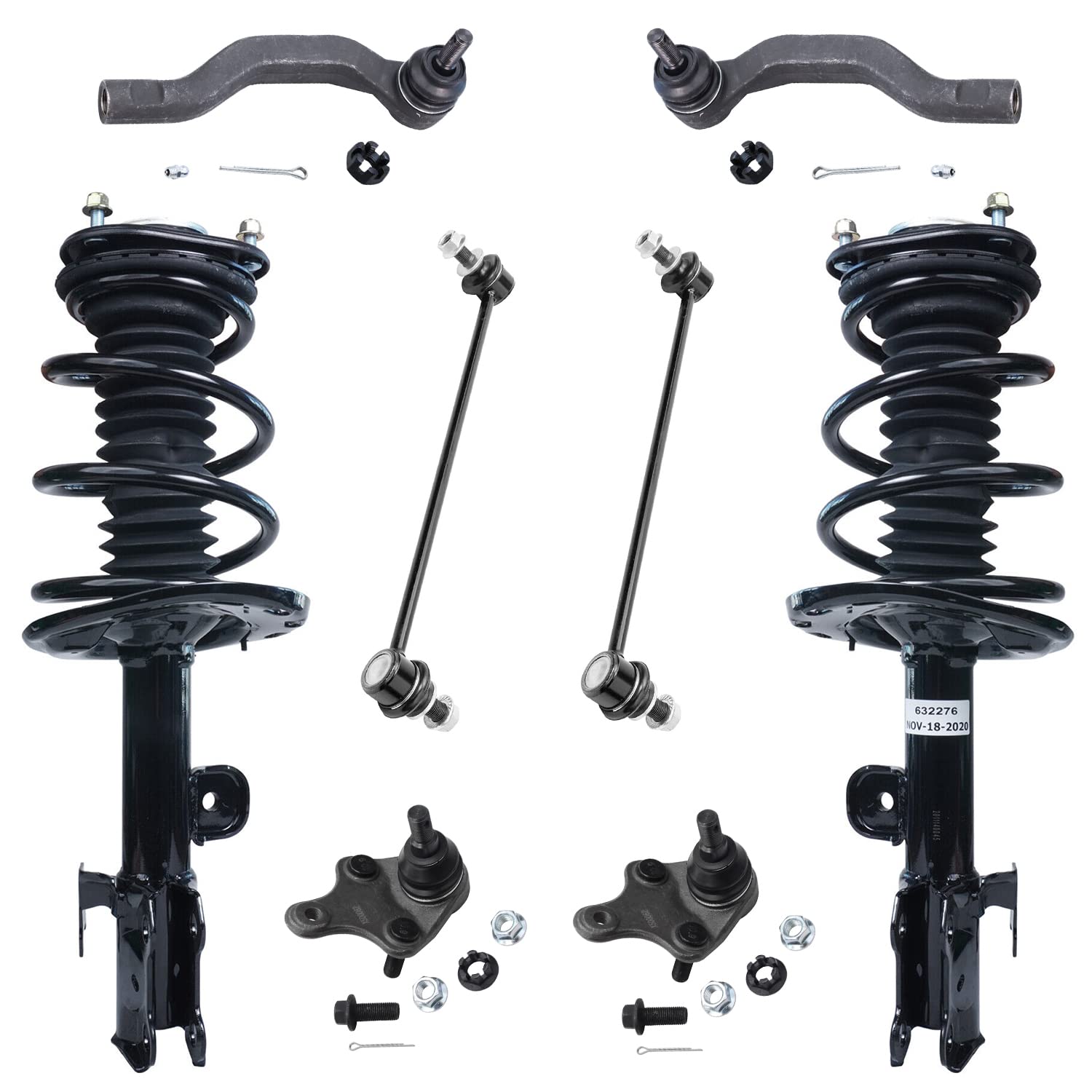 Detroit Axle - 3.5L Front Suspension Kit for 2006-2012 Toyota RAV4 2 Ready