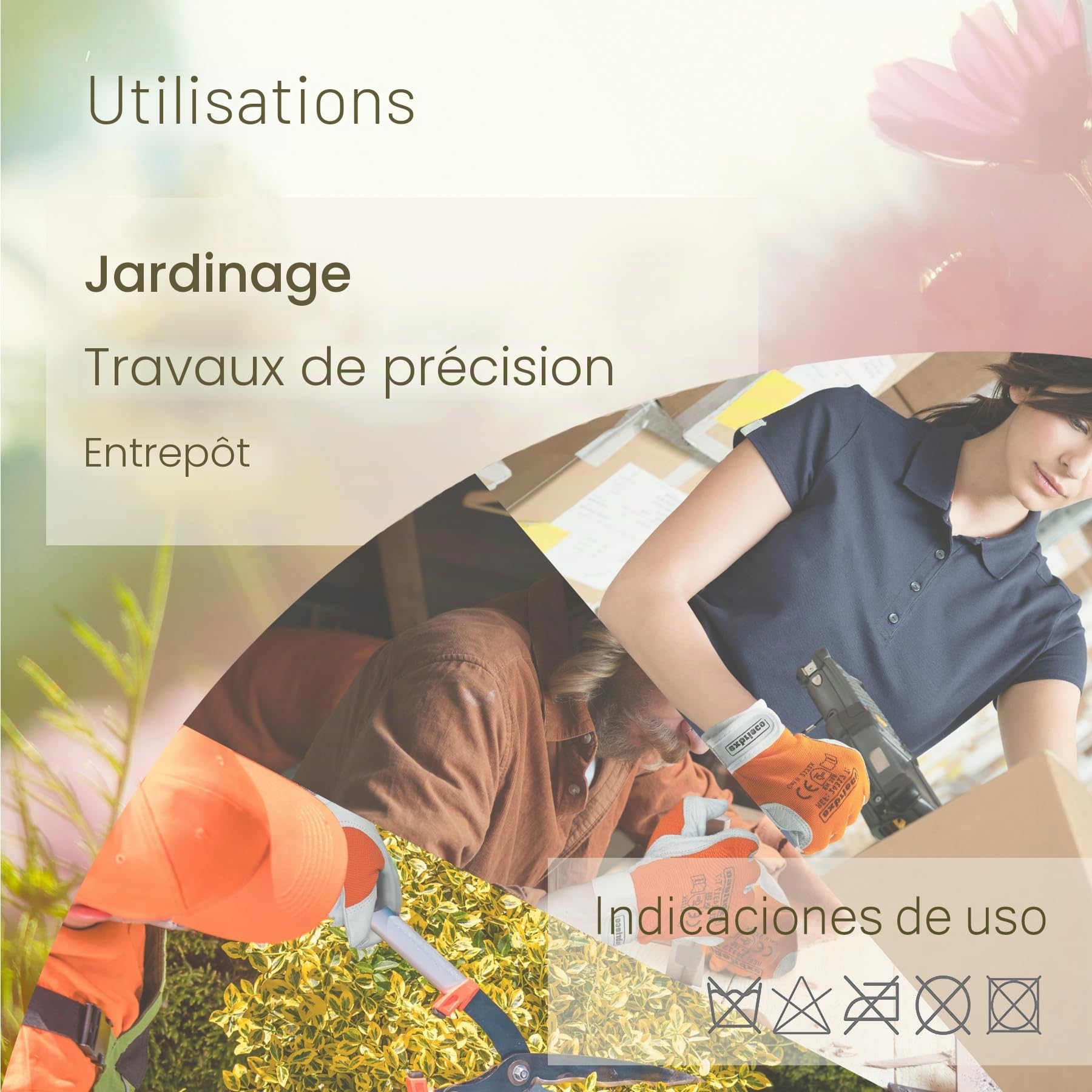 1, 3, 6 ou 12 Paires, Gants de Travail, EPI, Cuir D'agneau, Protection Contre L'abrasion, Résistance à la Déchirure, Sécurité au Travail, Mécanique, Thermique, Jardinage, Construction.
