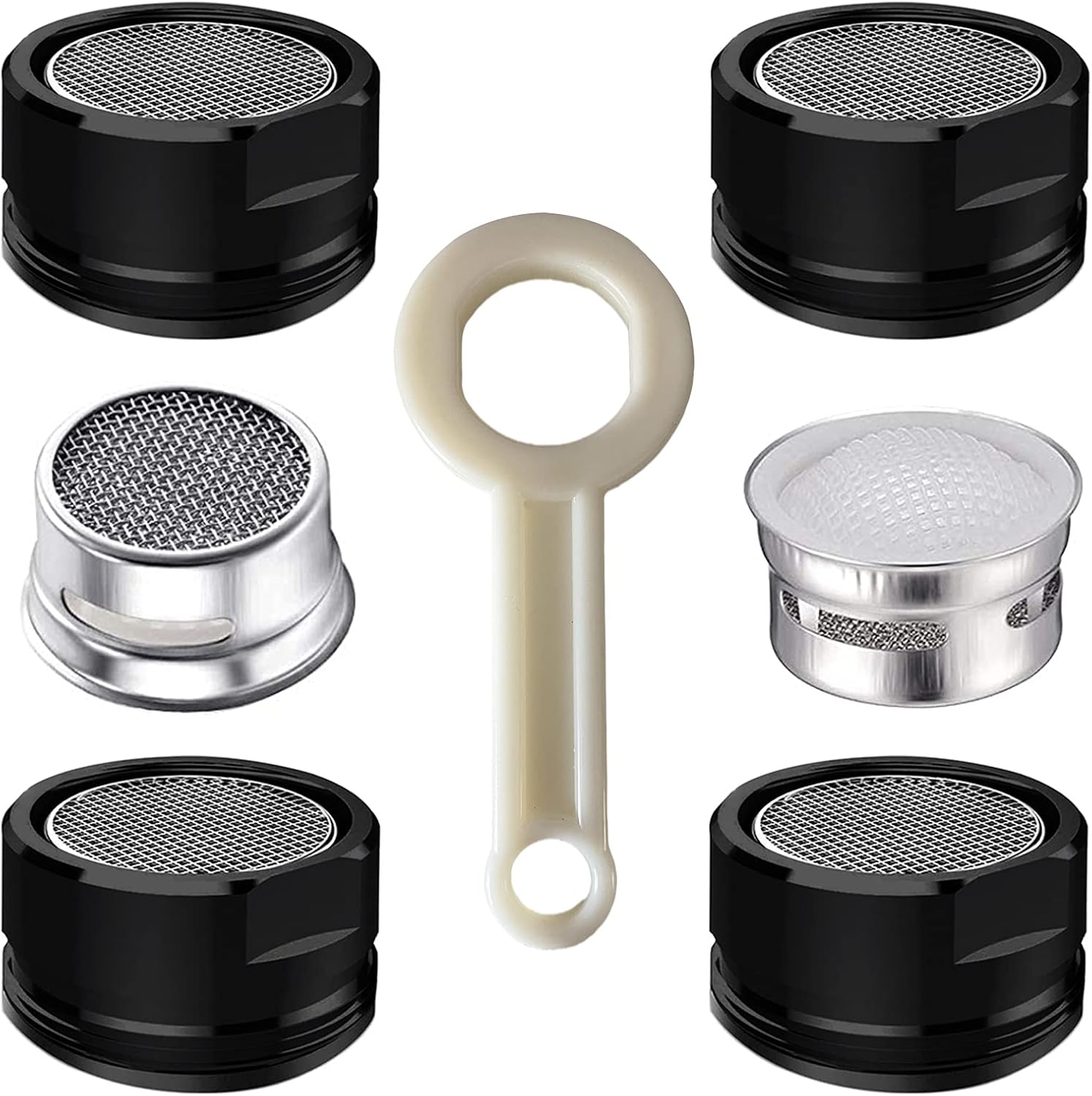 4PCS 2.2 GPM Faucet Aerator, 2 Pack Aeration Filter Replacement Parts