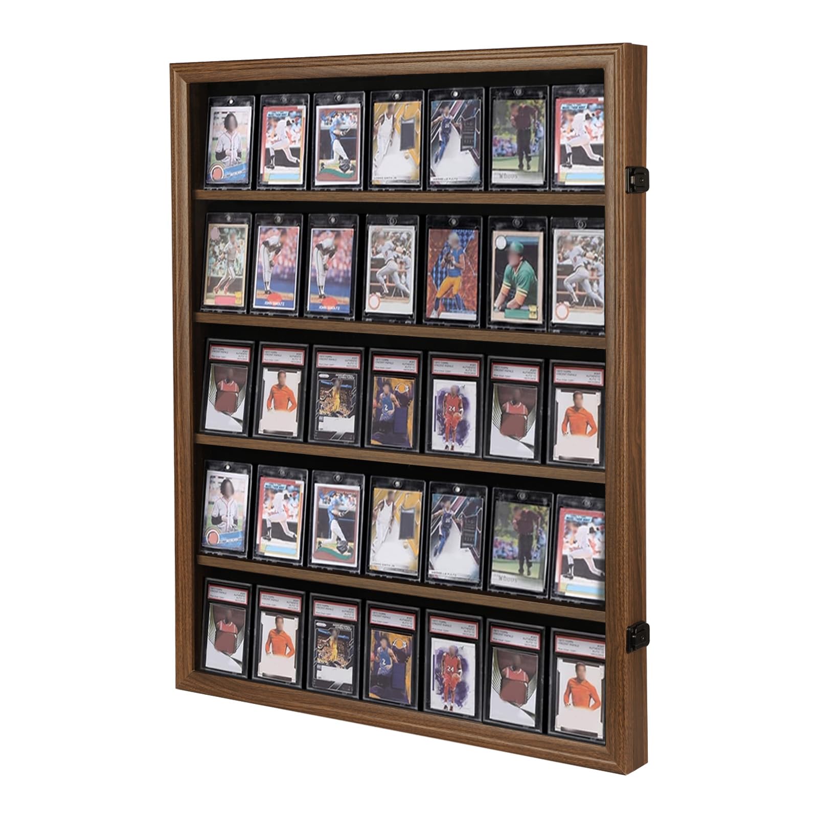 KCRasan 35 Graded Sports Card Display Frame -Card Display Case Lockable