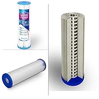 Vista 9 de Sistema de filtro de agua estándar transparente de 10 pulgadas para toda la casa con válvula de alivio de presión, puerto de latón de entrada/salida