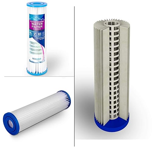 Miniatura 9 de Sistema de filtro de agua estándar transparente de 10 pulgadas para toda la casa con válvula de alivio de prensatelas, puerto de latón de