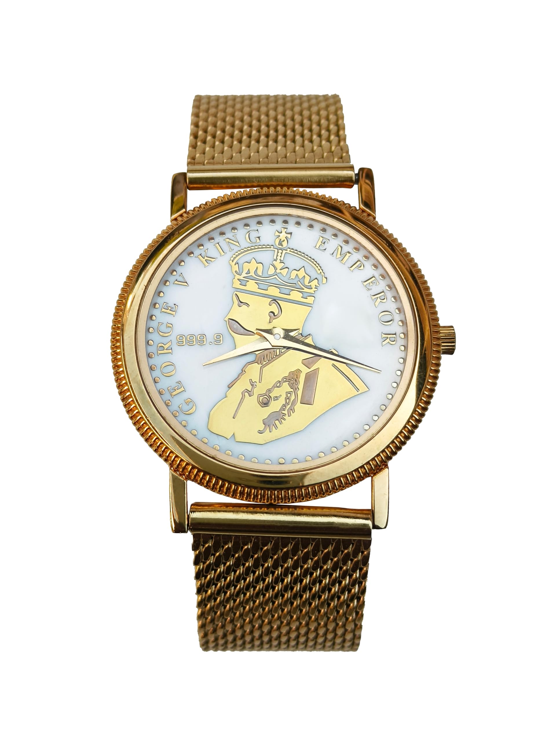 RONT New Luck Women Watches Analogue Antic Wrist Watches Watches for Womens & Girls&Miss&Ladies Gold Off White Dial Watch with Stylish The George v King Emperor Watch for Women (B0D34XR3SP) Amazon Price History, Amazon Price Tracker
