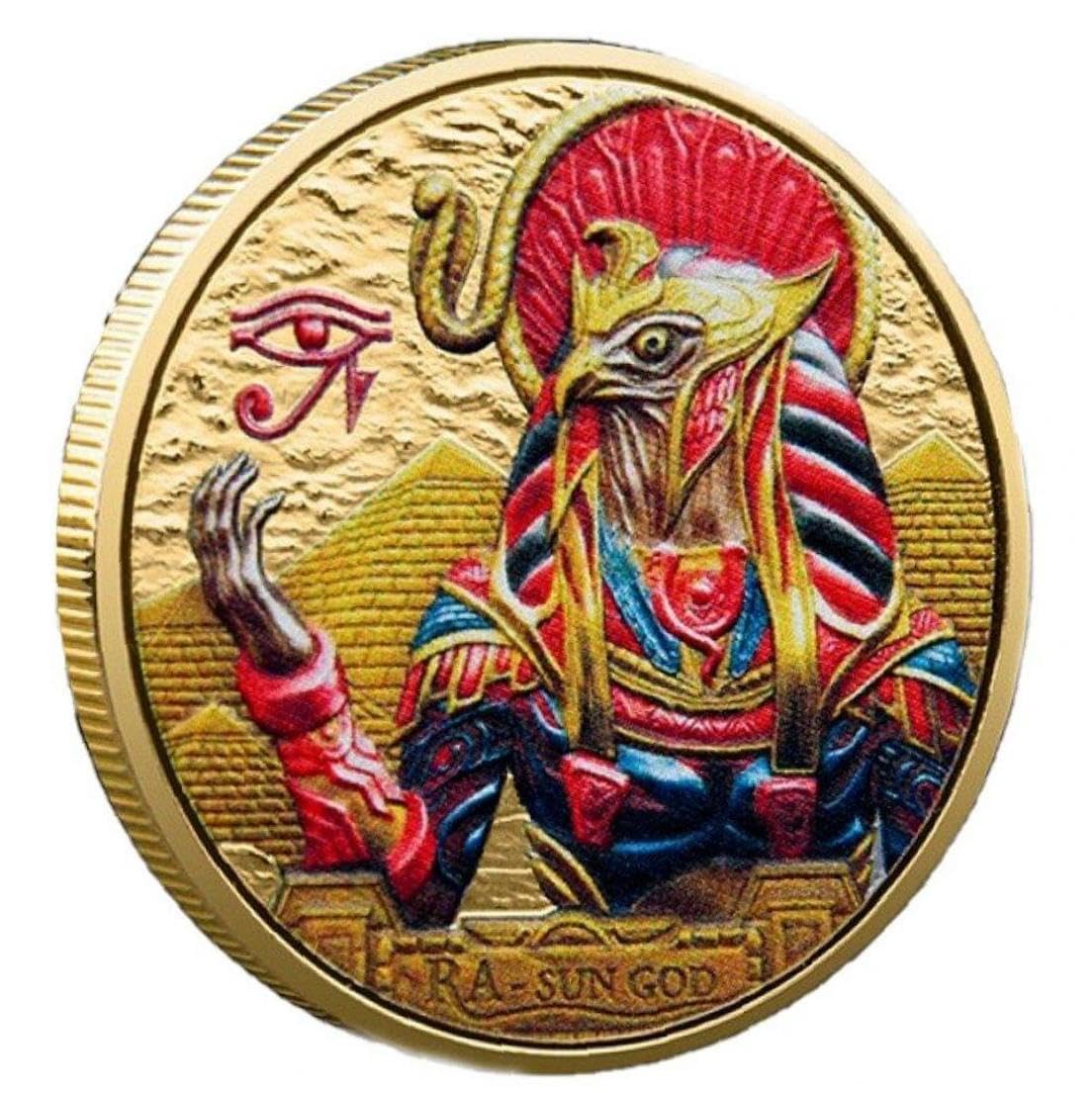 メイプルリーフ 銀貨 カラー 古代エジプト 太陽神 天空神 ホルス 1オンス メイプルリーフ 銀貨 カラー 古代エジプト 太陽神 天空神 ホルス