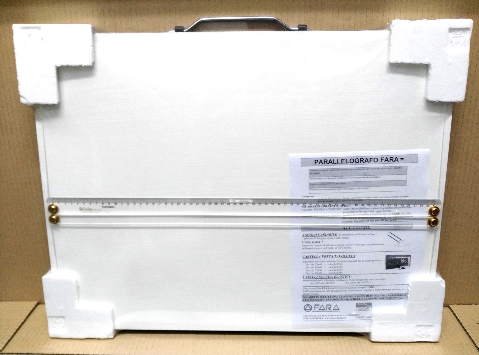 Parallelografo Scuolaplex Tavola Da Disegno 63X48 Con Maniglia