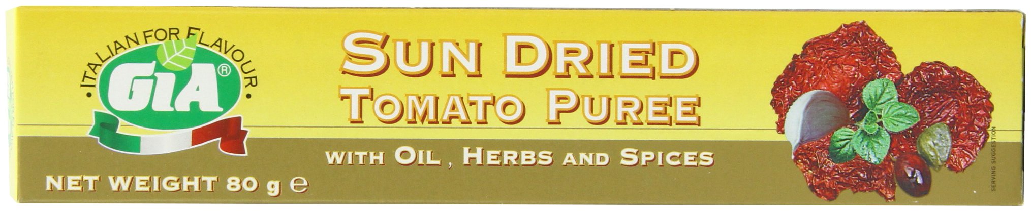Gia Sundried Tomato Puree 80 g (Pack of 12)
