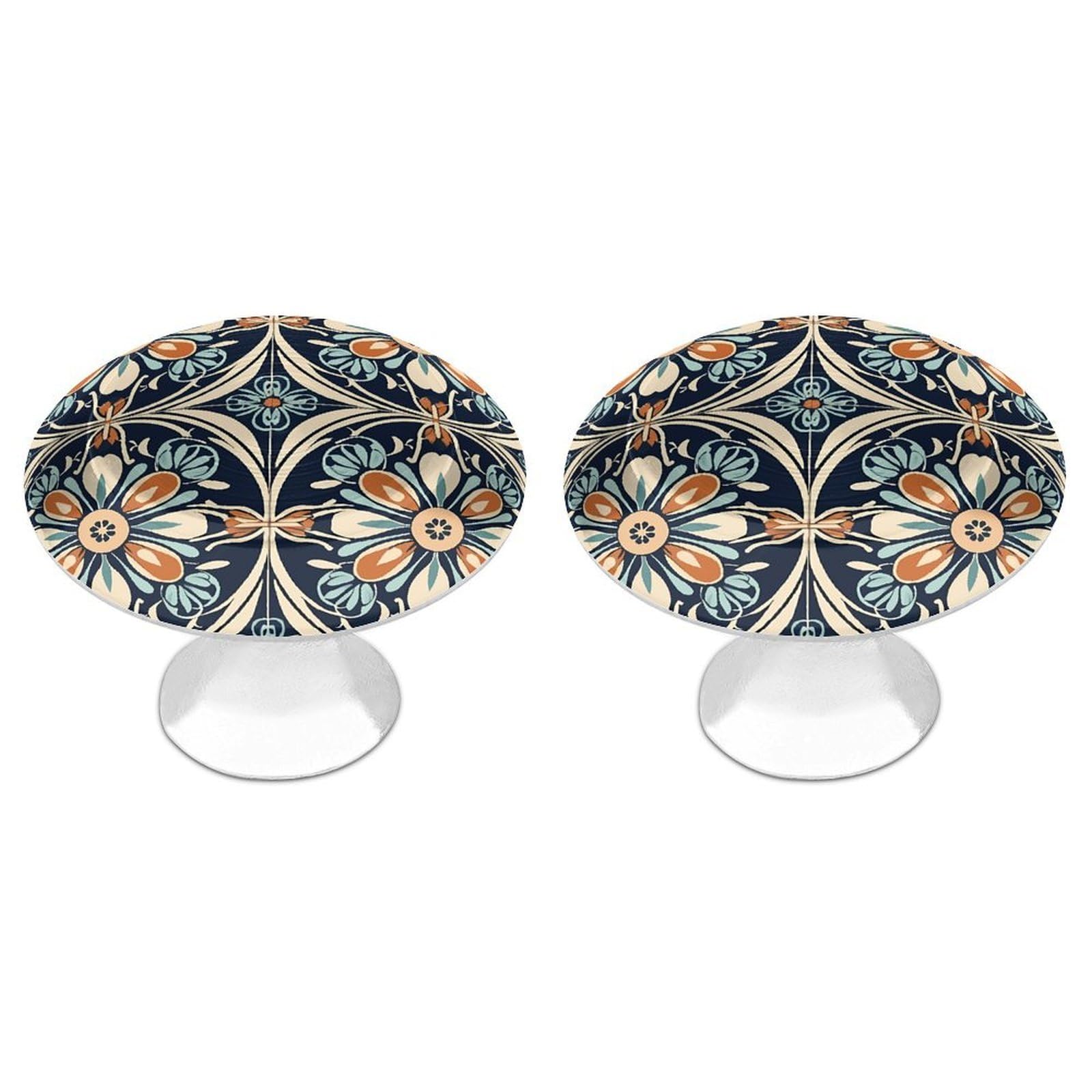 NTVOWPZO Cabinet Handles Round Drawer Pulls Symmetrical Style Pattern Dresser Knobs for Cabinets and Drawers Handle for Bathroom Cupboard Drawers Cabinet Pulls for Kitchen Door