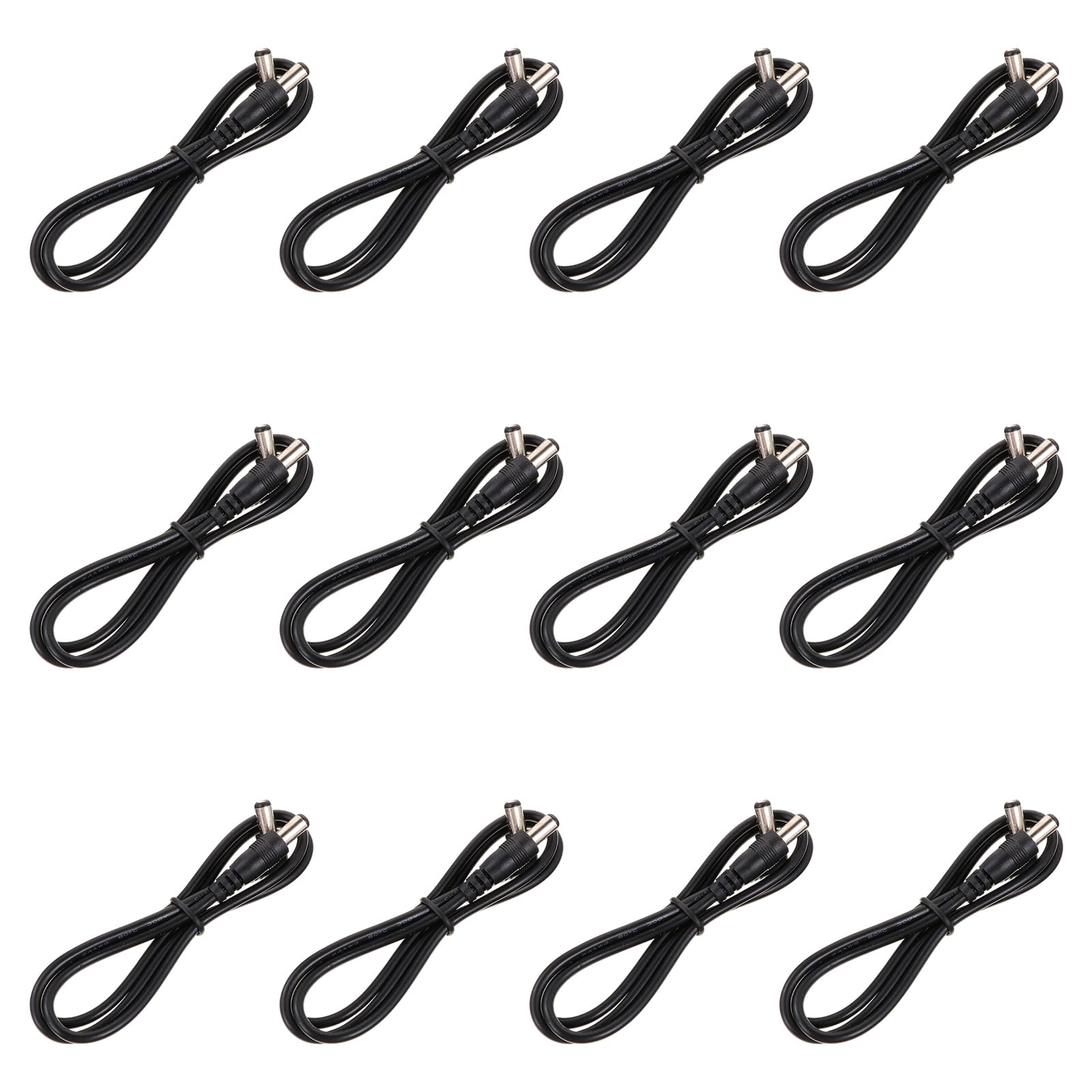 Câble d'alimentation pour pédale de guitare résistant noir - 2