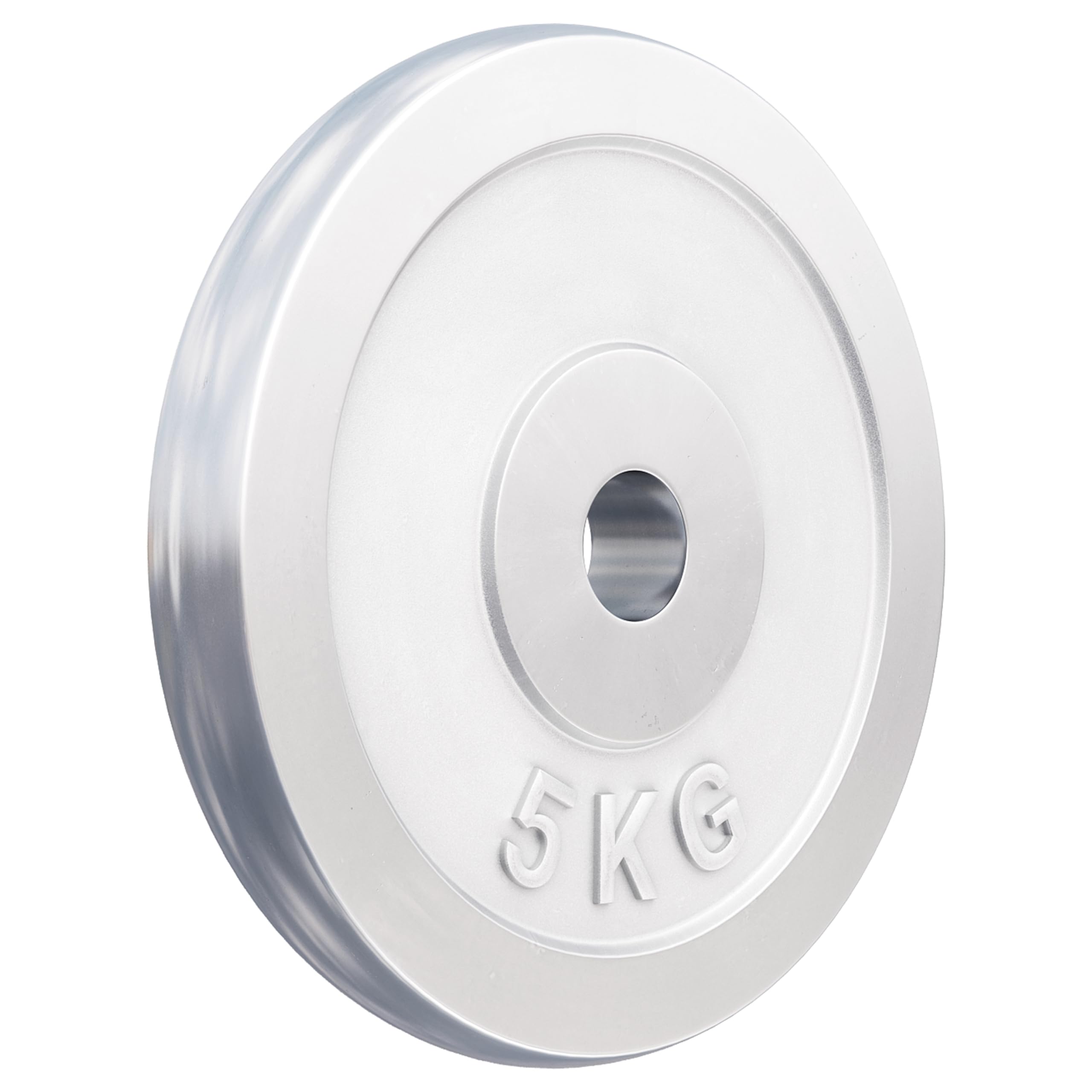 GORILLA SPORTS - Juego de discos de pesas / acabado cromado - pesos de 1,25-30 kg con orificio de 30/31 mm, 5 KG