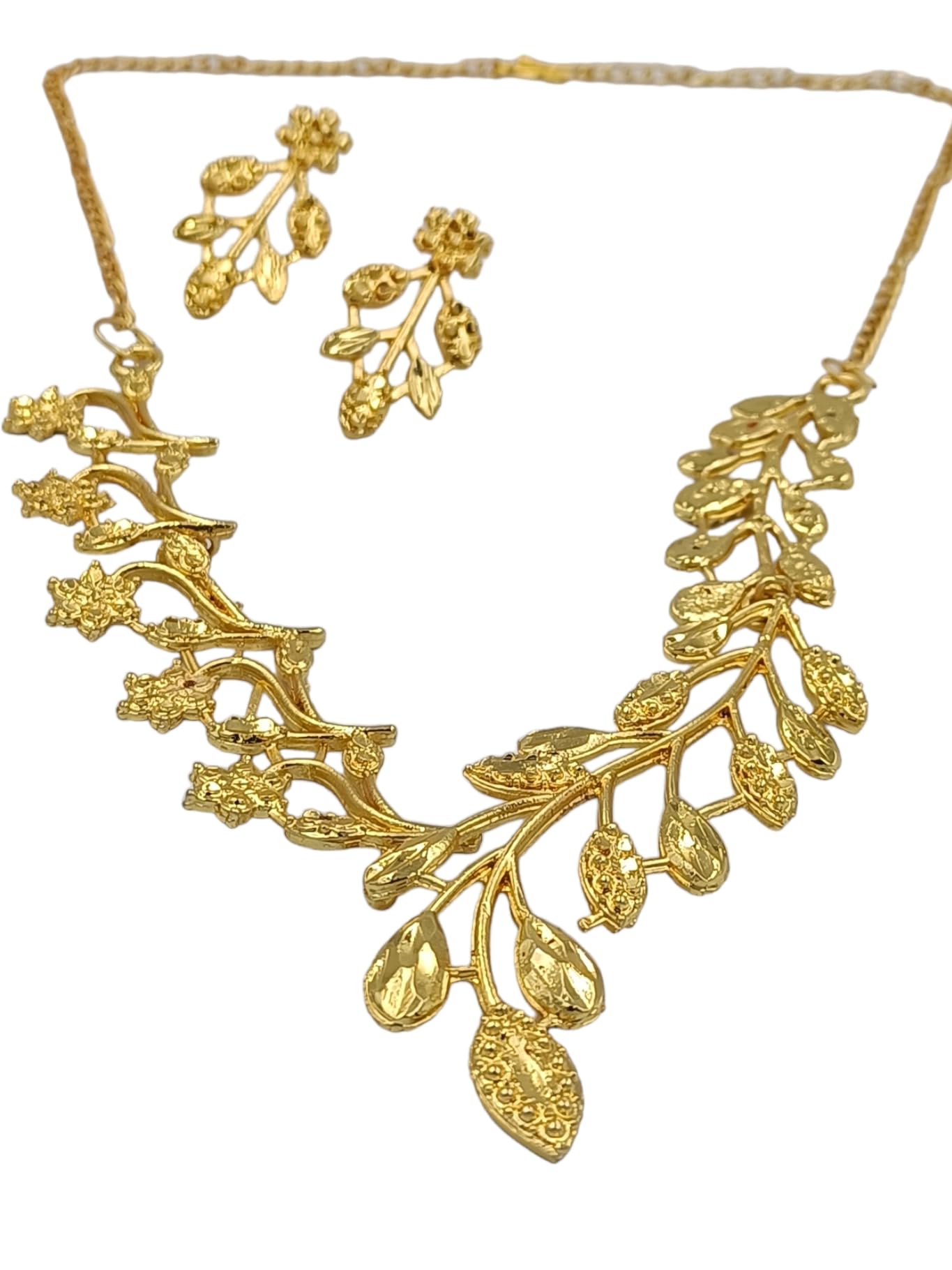 GenericGold-plated Jewelry Set | Dubai Gold Jewellery for Women | Wedding Jewellery Set (2PS023523)