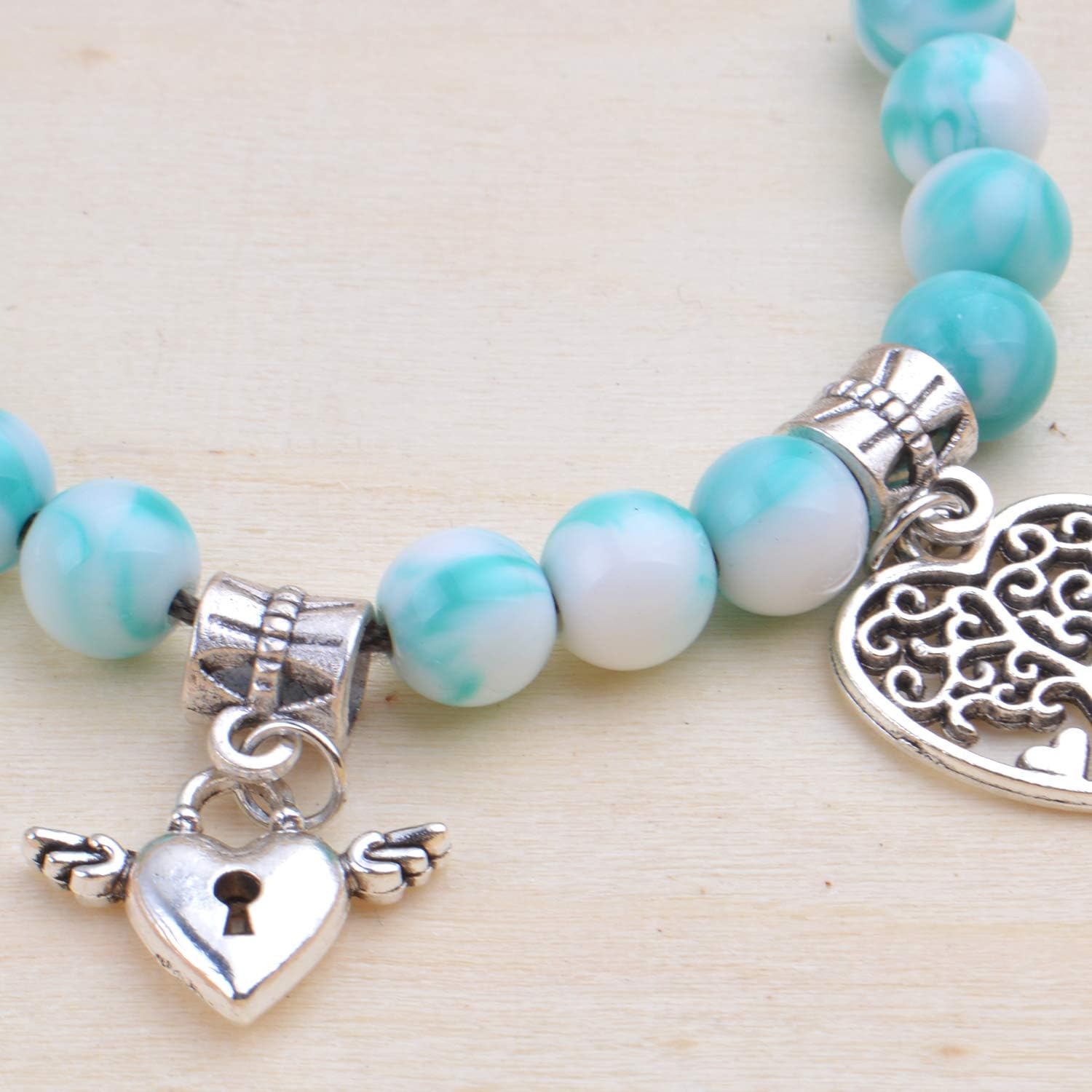 Aylifu Dangle Charms with Beads Bail Connector Large Hole for DIY Bracelet Necklace Jewelry Making - Image 6