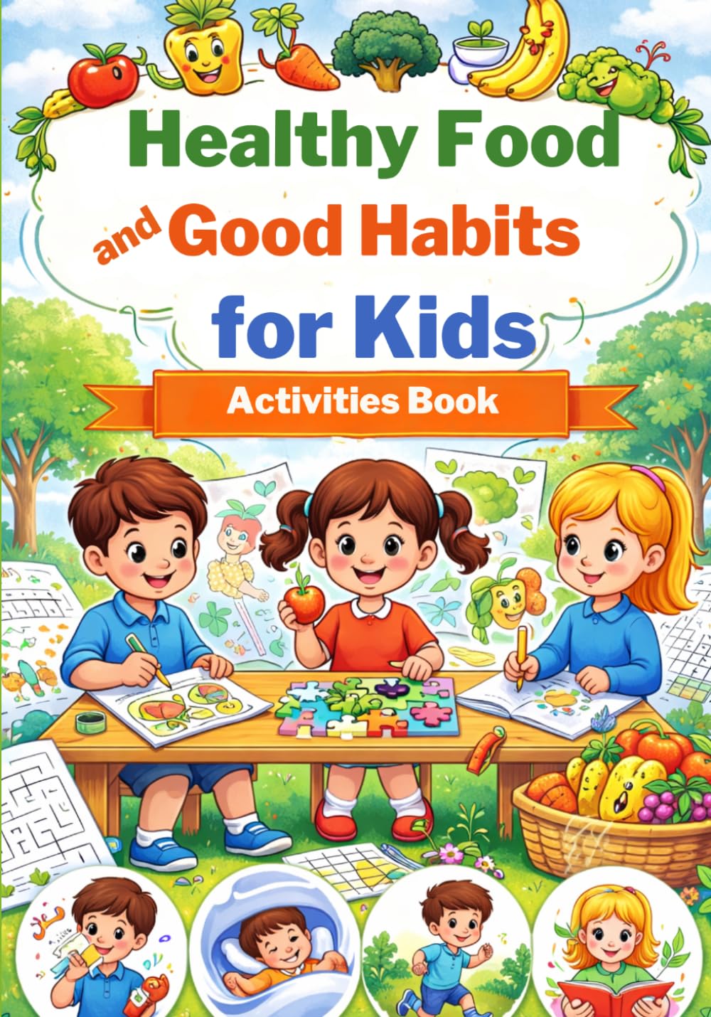 Healthy Food and Good Habits for Kids activities book