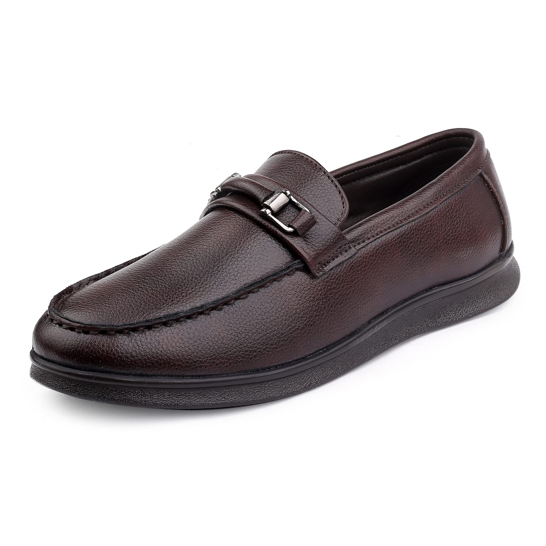 Bacca Bucci® Lisbon Dress Loafer Moccasins Driving Shoes for Men | Rubber Outsole | Light Weight- Maroon, Size UK8 (B0BDVTP4S3) Amazon Price History, Amazon Price Tracker