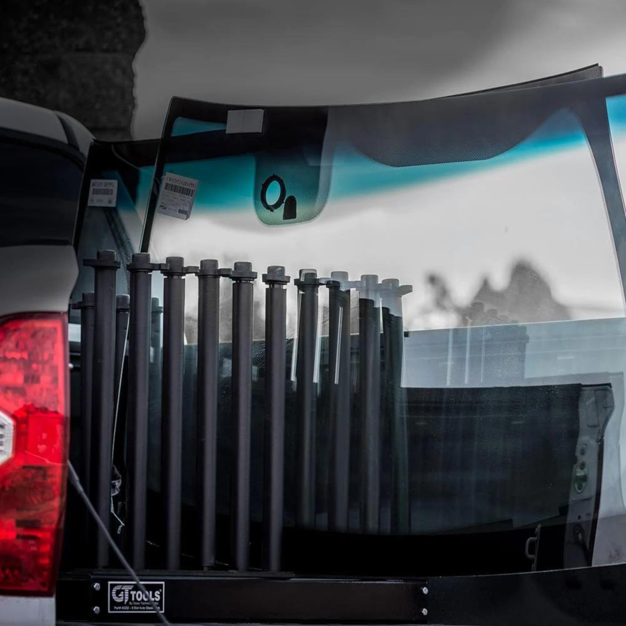 GT Tools® 14-Slot Glass Rack for Truck, Van or Shop Storage