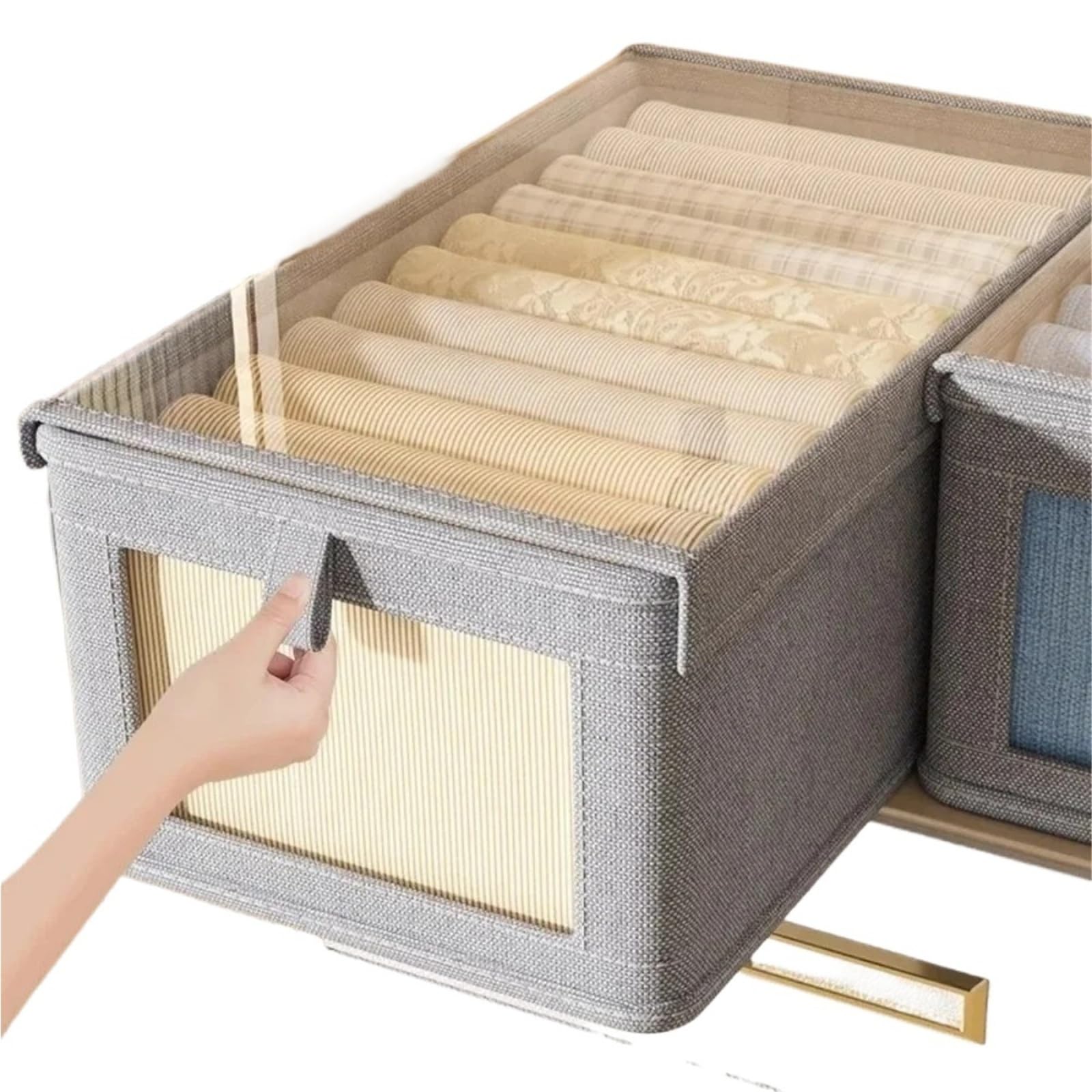 XILEUDUOD Clothes Storage Bins with Lids 1PC Clothes Storage Box With Lid