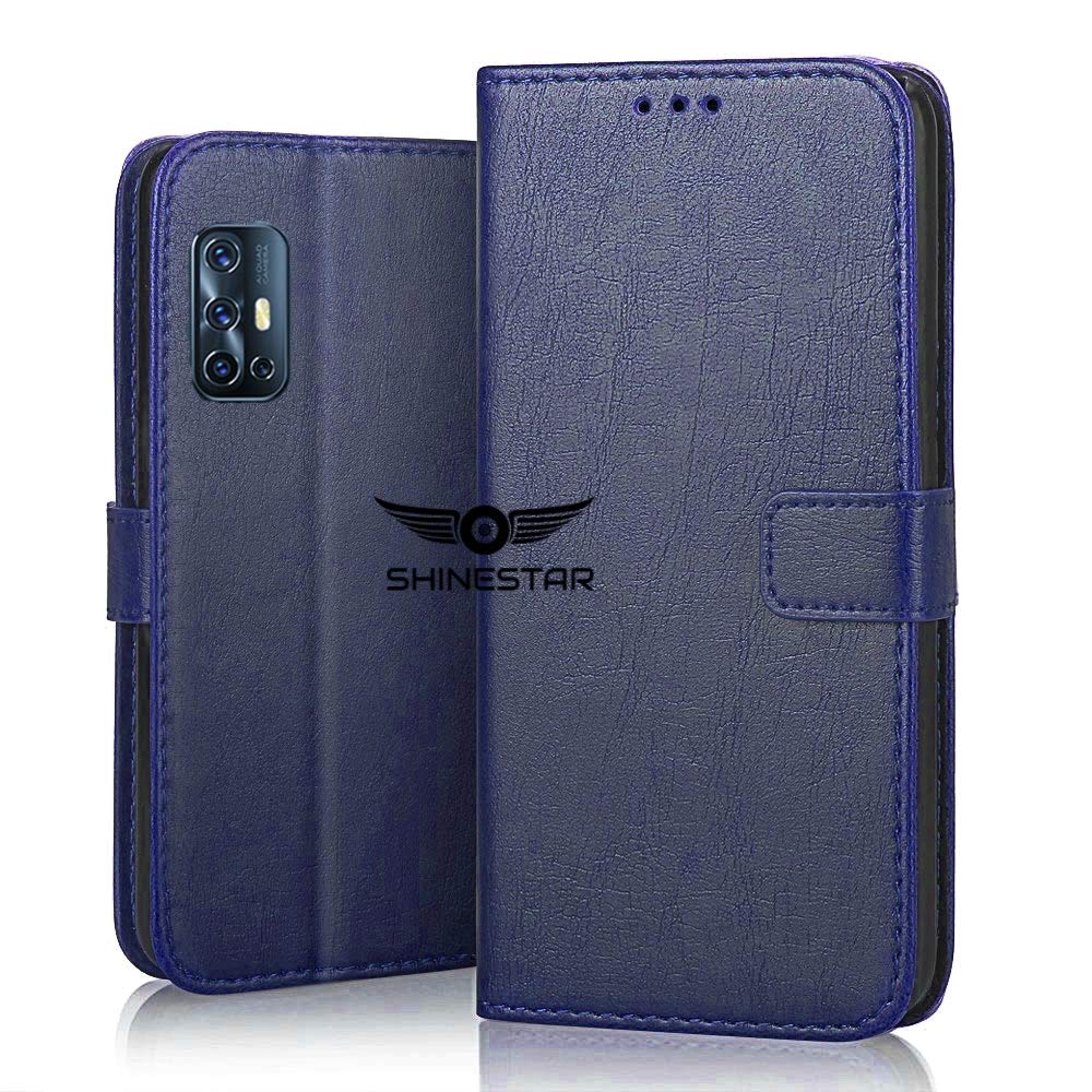 SHINESTAR PU Leather Flip Wallet Phone Case with Inside TPU Shockproof Back Cover Case for Vivo V17 - (Ultimate Blue) (B082R5VJW3) Amazon Price History, Amazon Price Tracker
