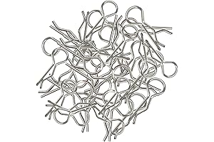 100Pcs RC Car Clips, Silver Pins for Traxxas Redcat HPI