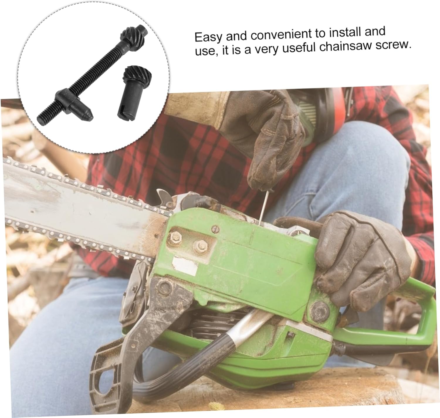 Chainsaw Chain Adjuster Tensioner Screw Set Compatible with Ryobi Craftsman and Chainsaws Adjustment and Chain Tensioning Durable and Precise Replacement