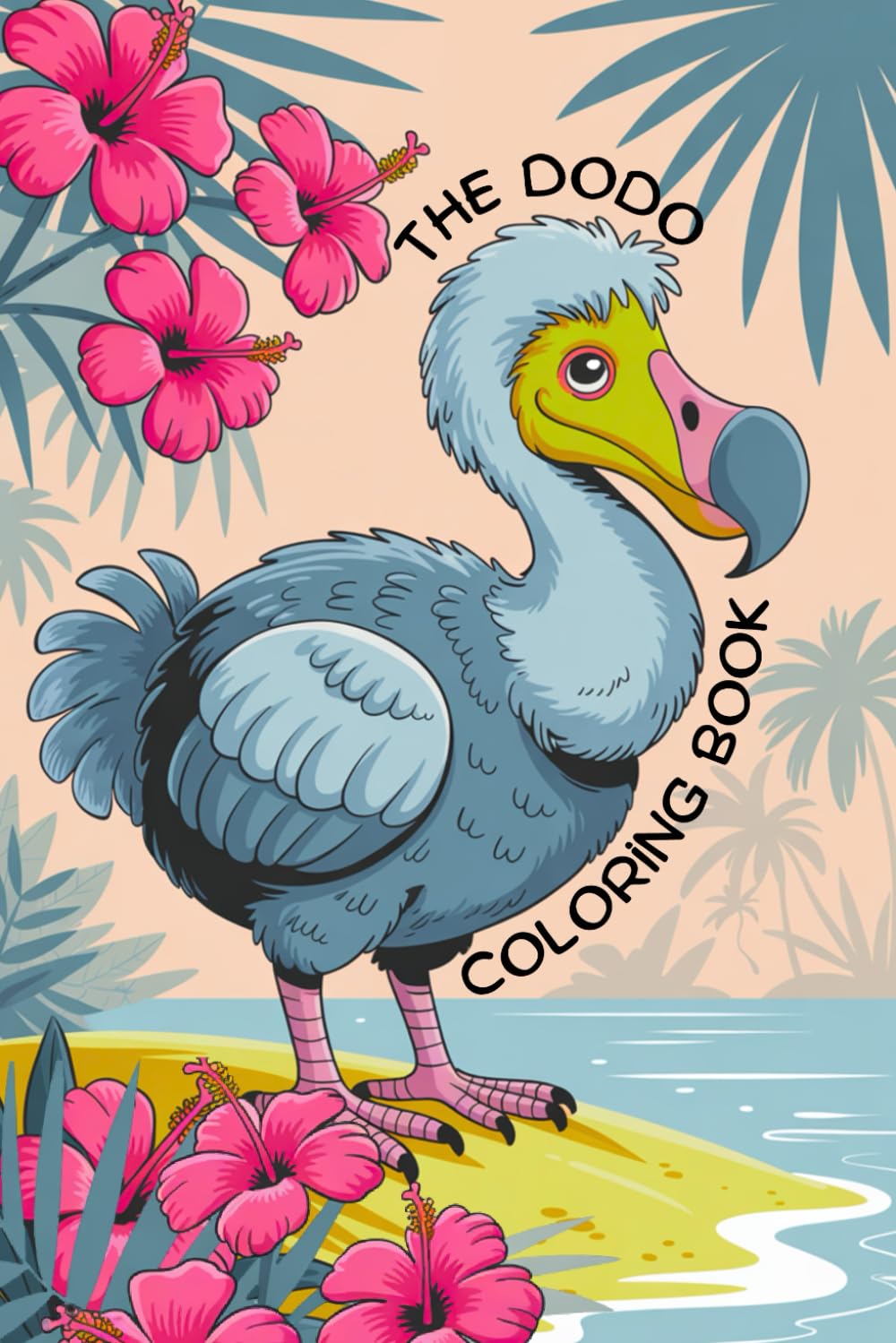 The Dodo Coloring Book: Dodo on its island