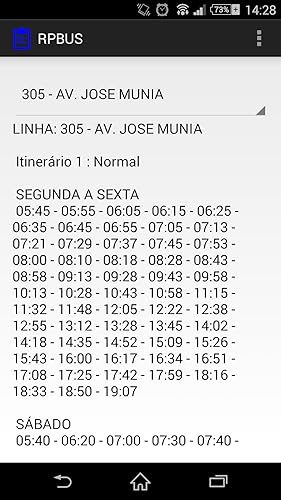 Horários Riopretrans