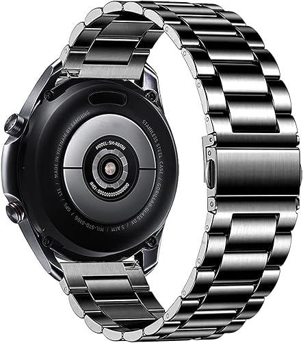 Miniatura 2 de Correas compatibles con Samsung Galaxy Watch de 1.81 pulgadas Galaxy 3 de 1.772 pulgadas, correa de repuesto de metal de acero inoxidable para