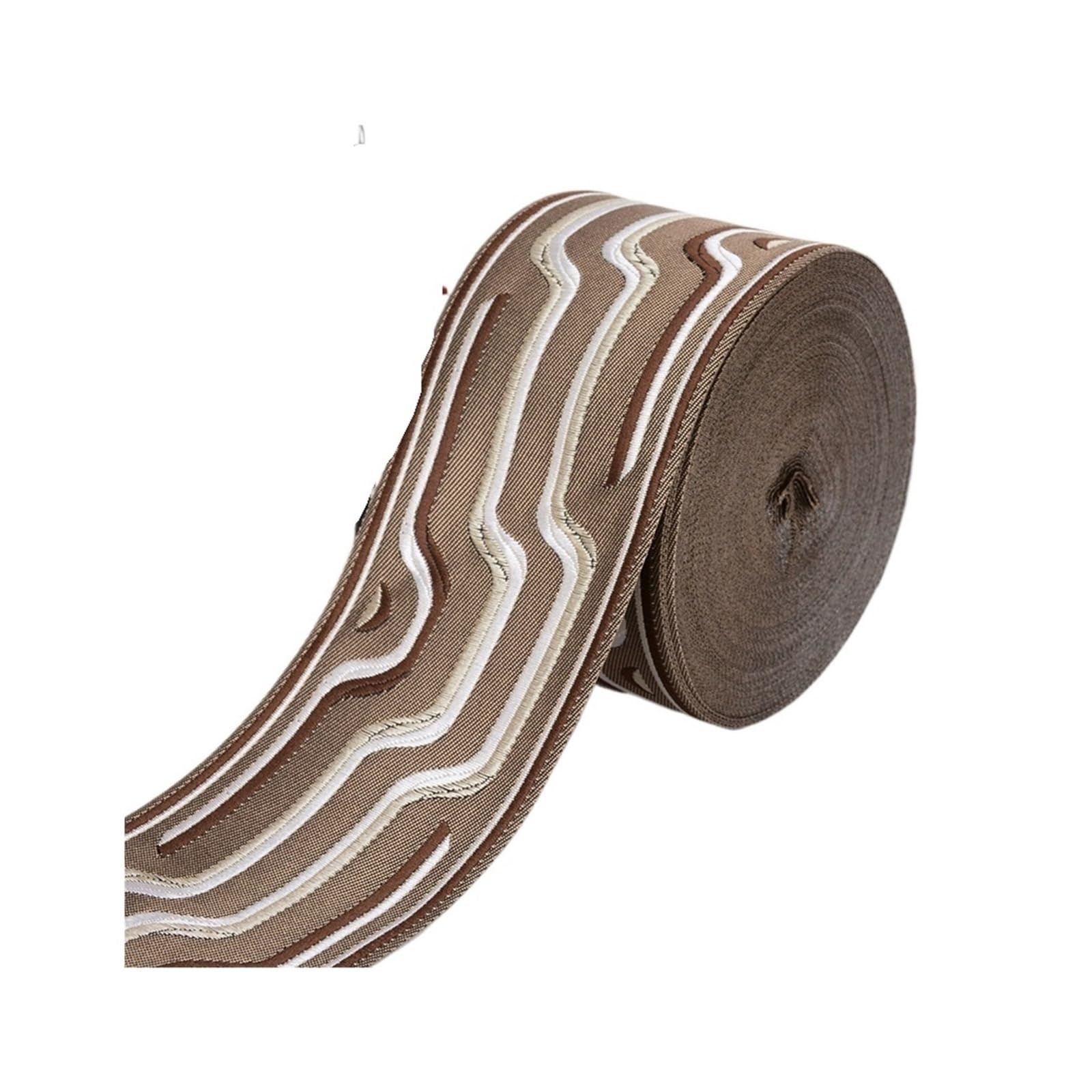 Schleife 9CM Breite Gewebte Jacquard Band Dekoration Gurtband for Vorhang Tasche Teppich Kleidung Nähzubehör für Dekoration(9R25-3)