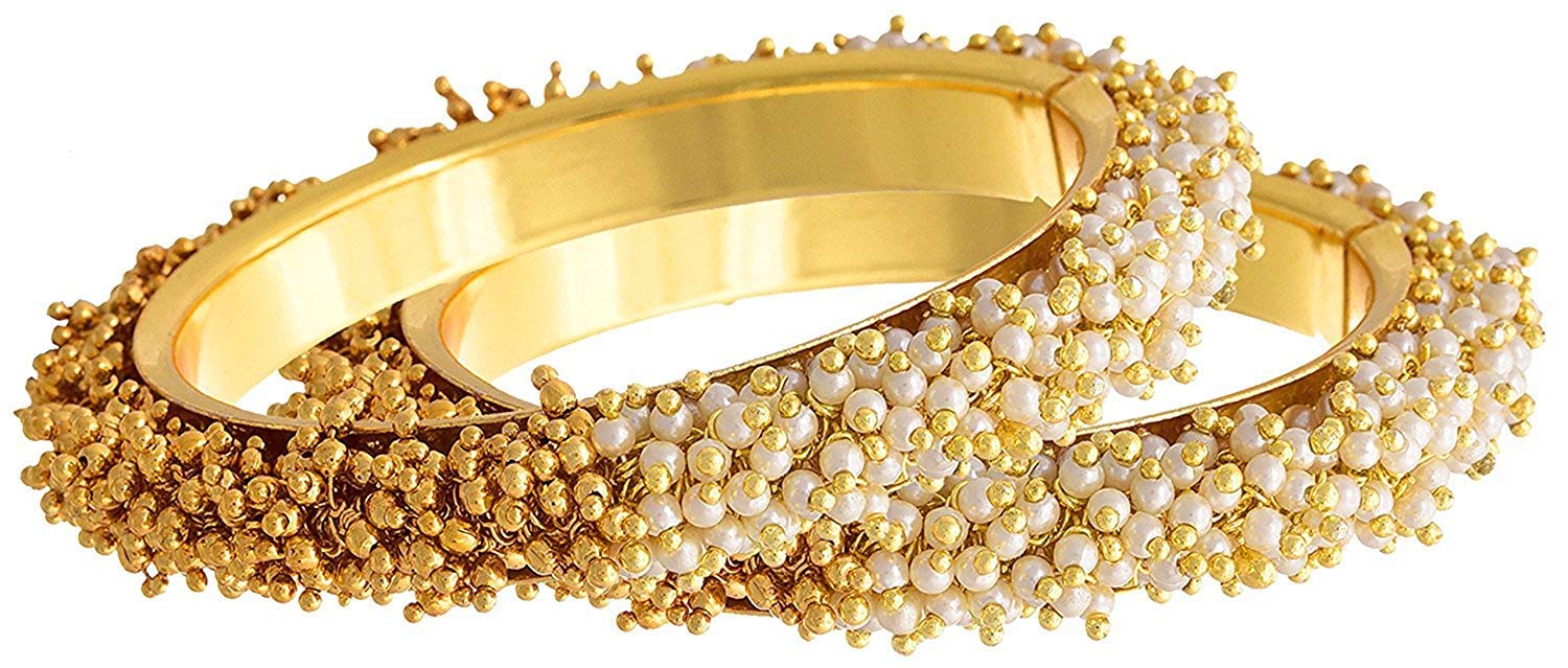 JFL - Jewellery for Less Gold Plated Kada For Women,Valentine (B07WN98C8Y) Amazon Price History, Amazon Price Tracker