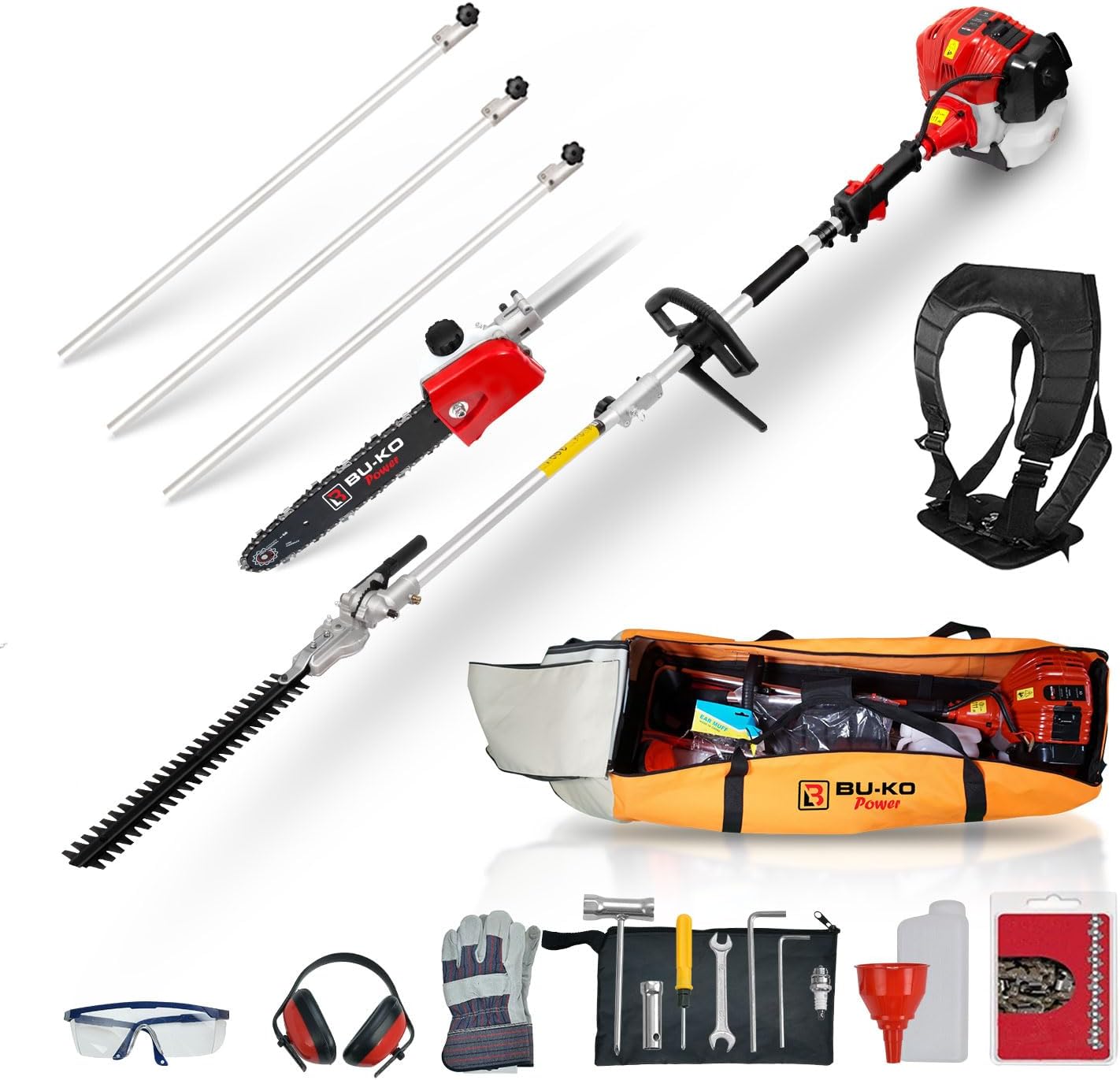 Mitox 26LHSP Long Reach Hedge Trimmer, 2.2m Long, 25.4cc Petrol 2