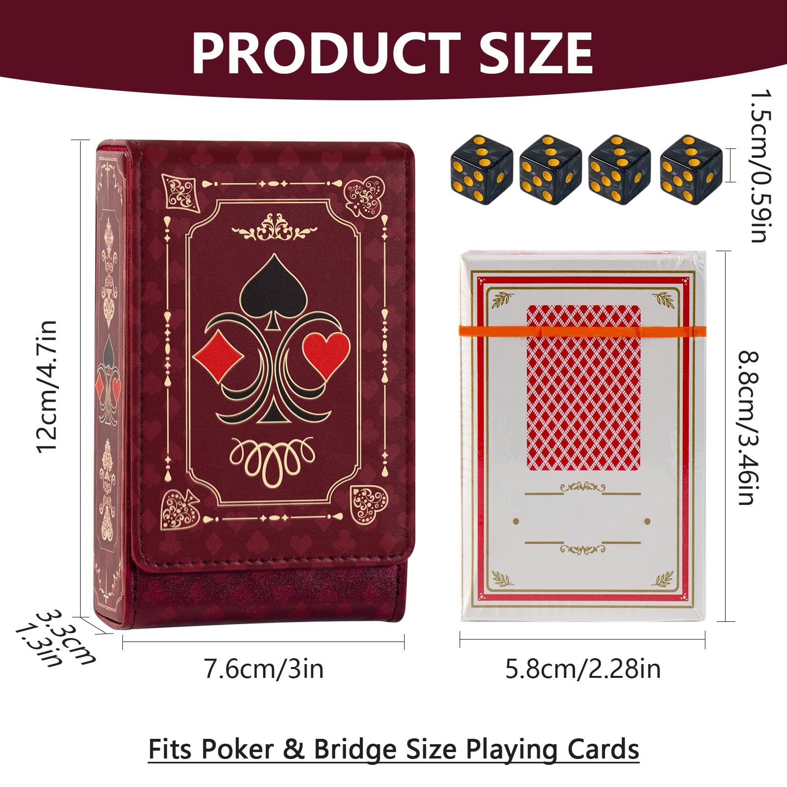 Leather Playing Card Box - Protect Your Cards -3