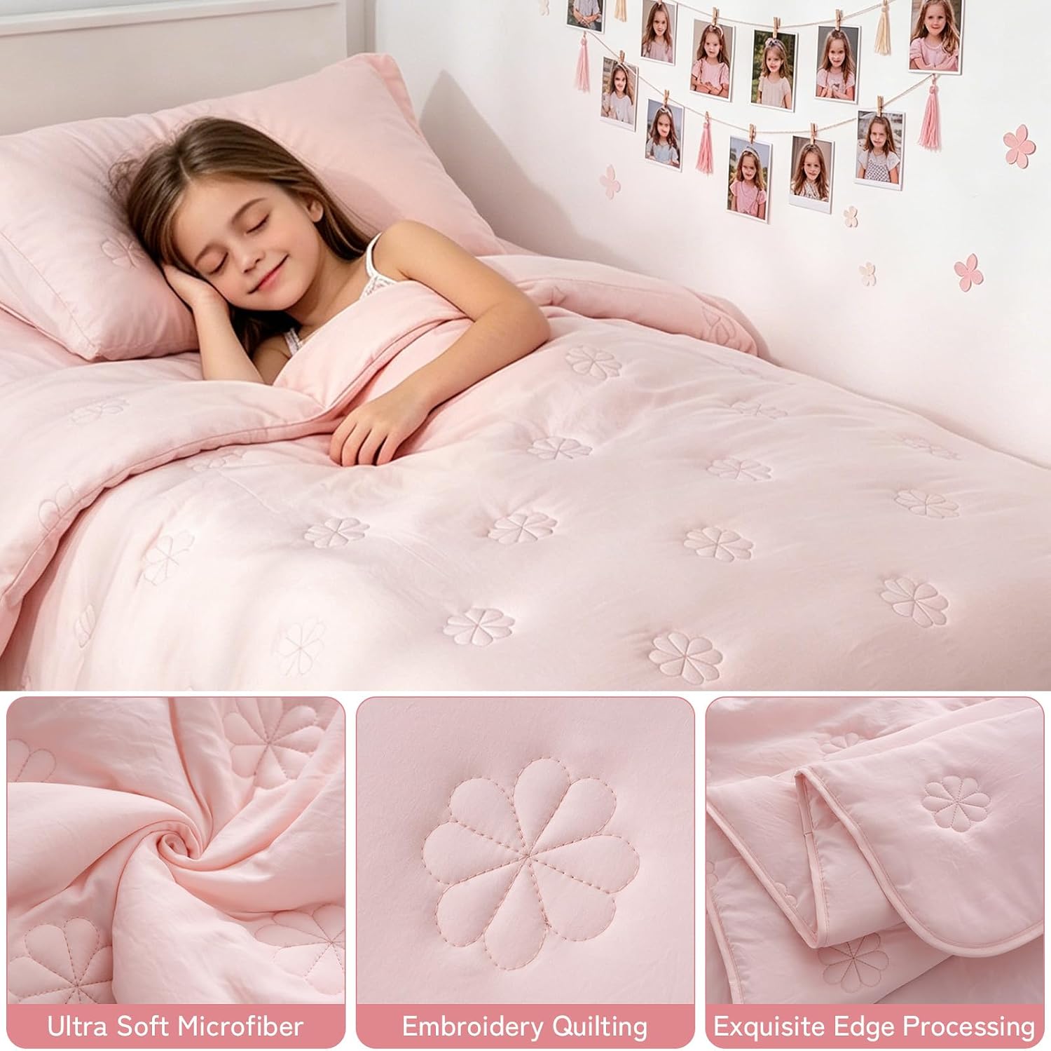 Twin XL Comforter Set with Sheets, Twin XL Bedding Sets All Season