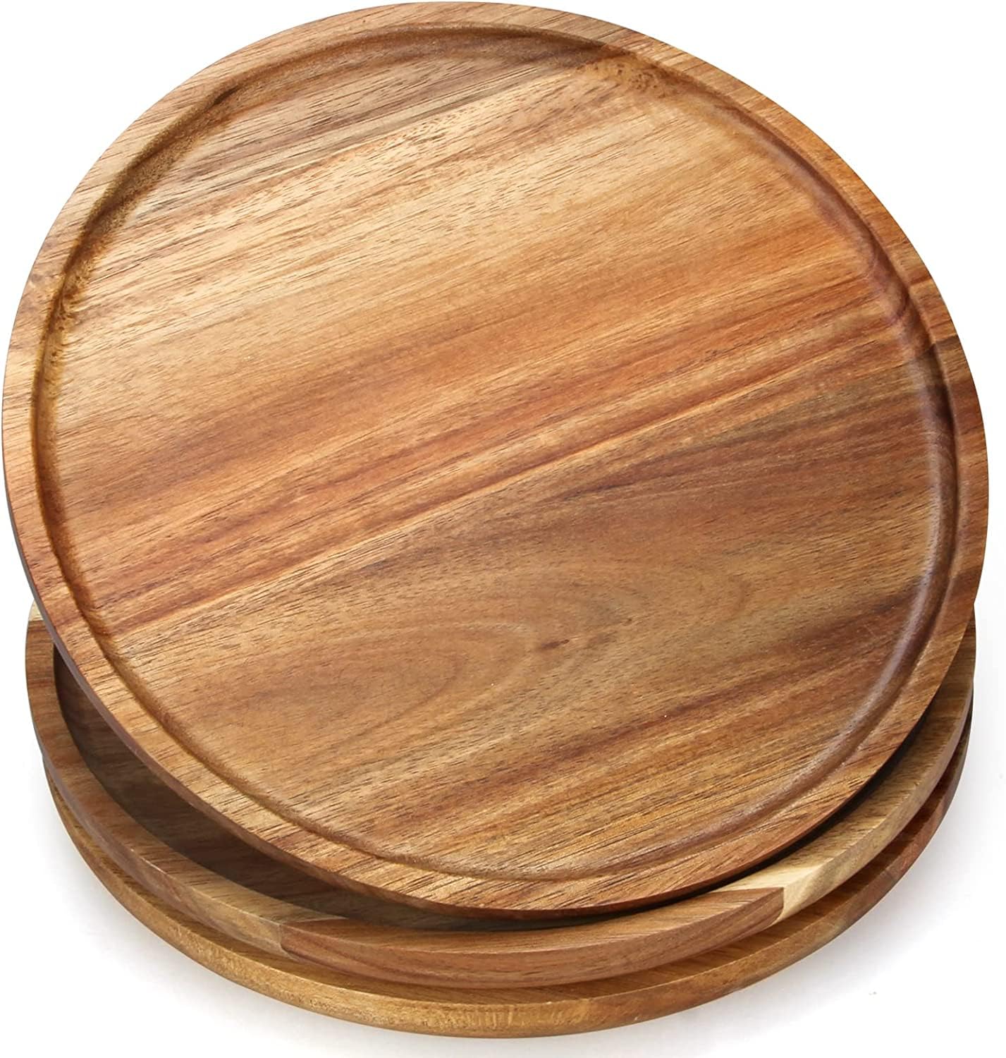 Hamdan Collection Acacia Wood Dinner Plates, 3 Pieces. Wooden Charger Plate, 10 inches Round, appetiser Salad Plates, Dessert Serving Trays, and Snack Platters-Natural (B0C81PMDV8) Amazon Price History, Amazon Price Tracker