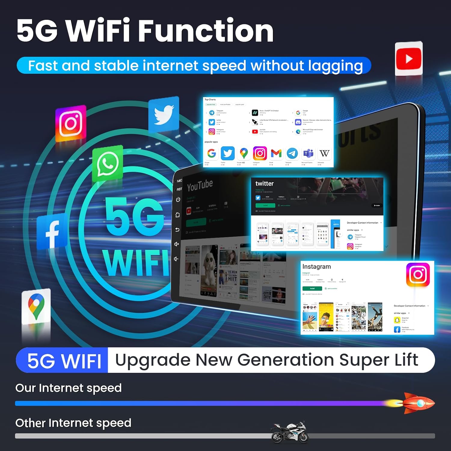 8Core 4GB+64GB Car Radio for Honda CRV 2012 2013 2014 2015 2016, 10 Inch IPS Touch Screen Car Stereo with Wireless Carplay/Android Auto, DSP, Bluetooth, Backup Camera, Built-in GPS, 5G WiFi, FM Radio