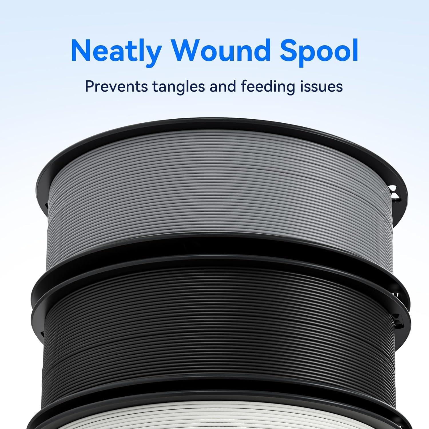 Creality 3D Printer Filament Bundle 4KG, 1.75mm PLA Accuracy +/- 0.02mm, 4 Pack 1KG Spool(2.2lbs) 3D Printing Filament Fits for Most FDM 3D Printers (Black,White,Red,Blue)