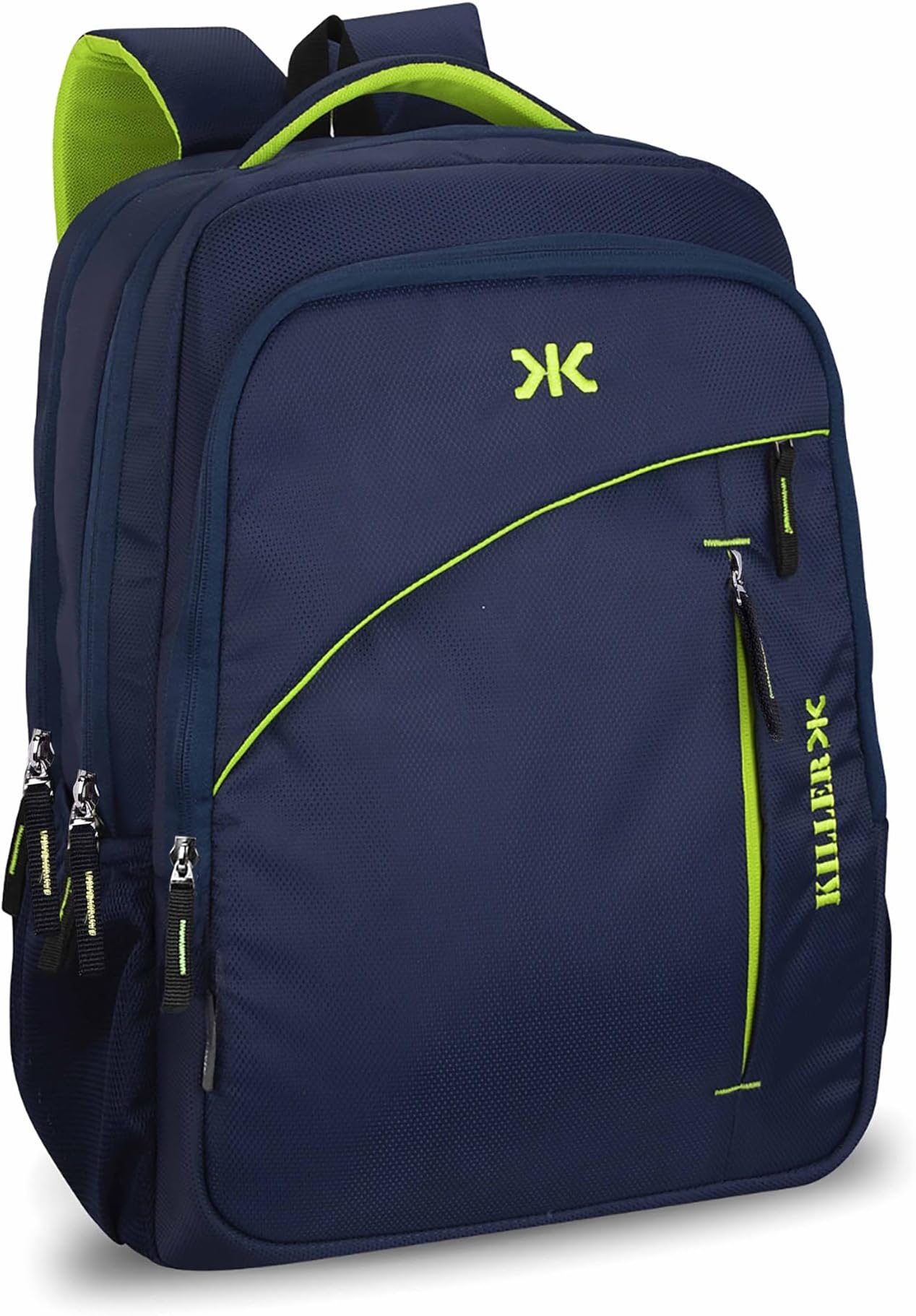 Killer Louis 38L Large Navy Blue Polyester Laptop Backpack with 3 Compartments