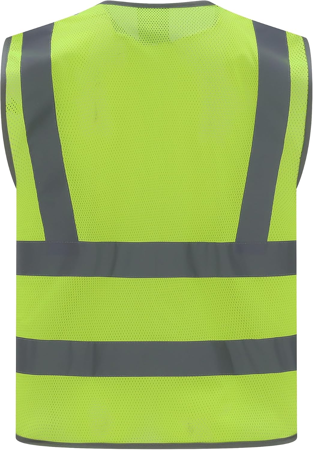 High Visibility Reflective Safety Vest | ANSI Class 2 Hi Vis Construction Work Vest with Multi Pockets, Breathable Mesh Reflective Vest for Men Women