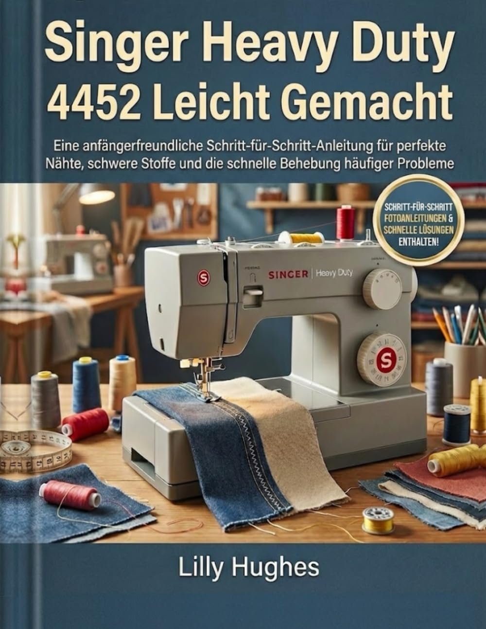 Singer Heavy Duty 4452 Leicht Gemacht: Eine anfängerfreundliche Schritt-für-Schritt-Anleitung für perfekte Nähte, schwere Stoffe und die schnelle Behebung häufiger Probleme