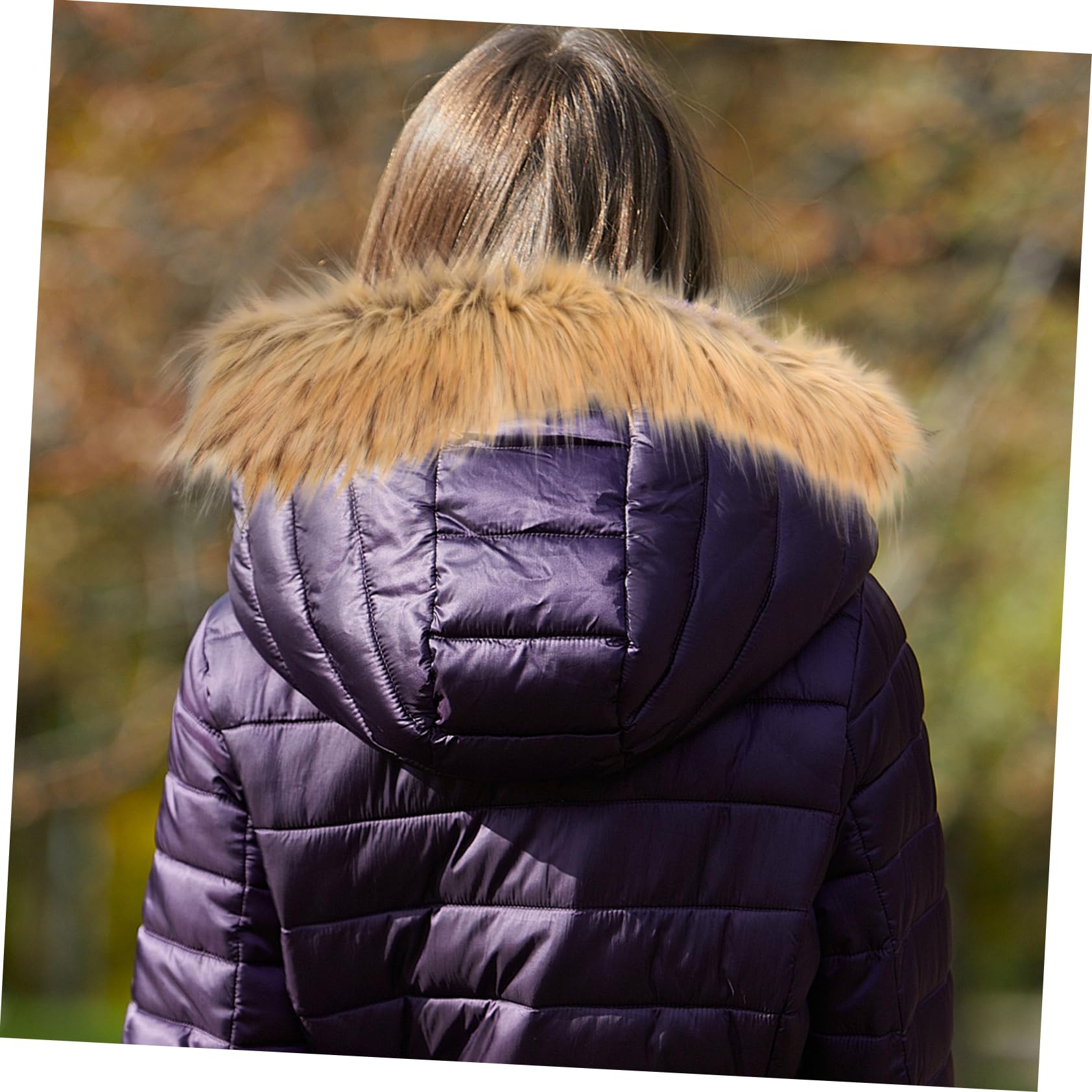 Amazon.com: GALPADA Faux Fur Hood Trim Replacement Detachable for Coats  Neck Warmer Brown : Clothing, Shoes \u0026 Jewelry