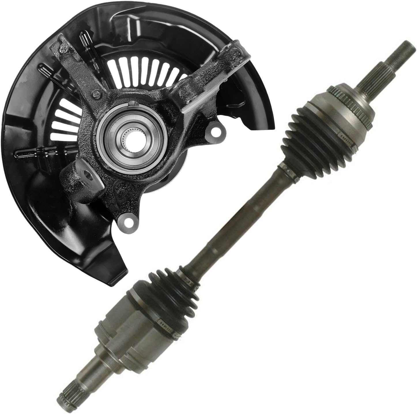 Detroit Axle Front Left Steering Knuckle Wheel Hub CV