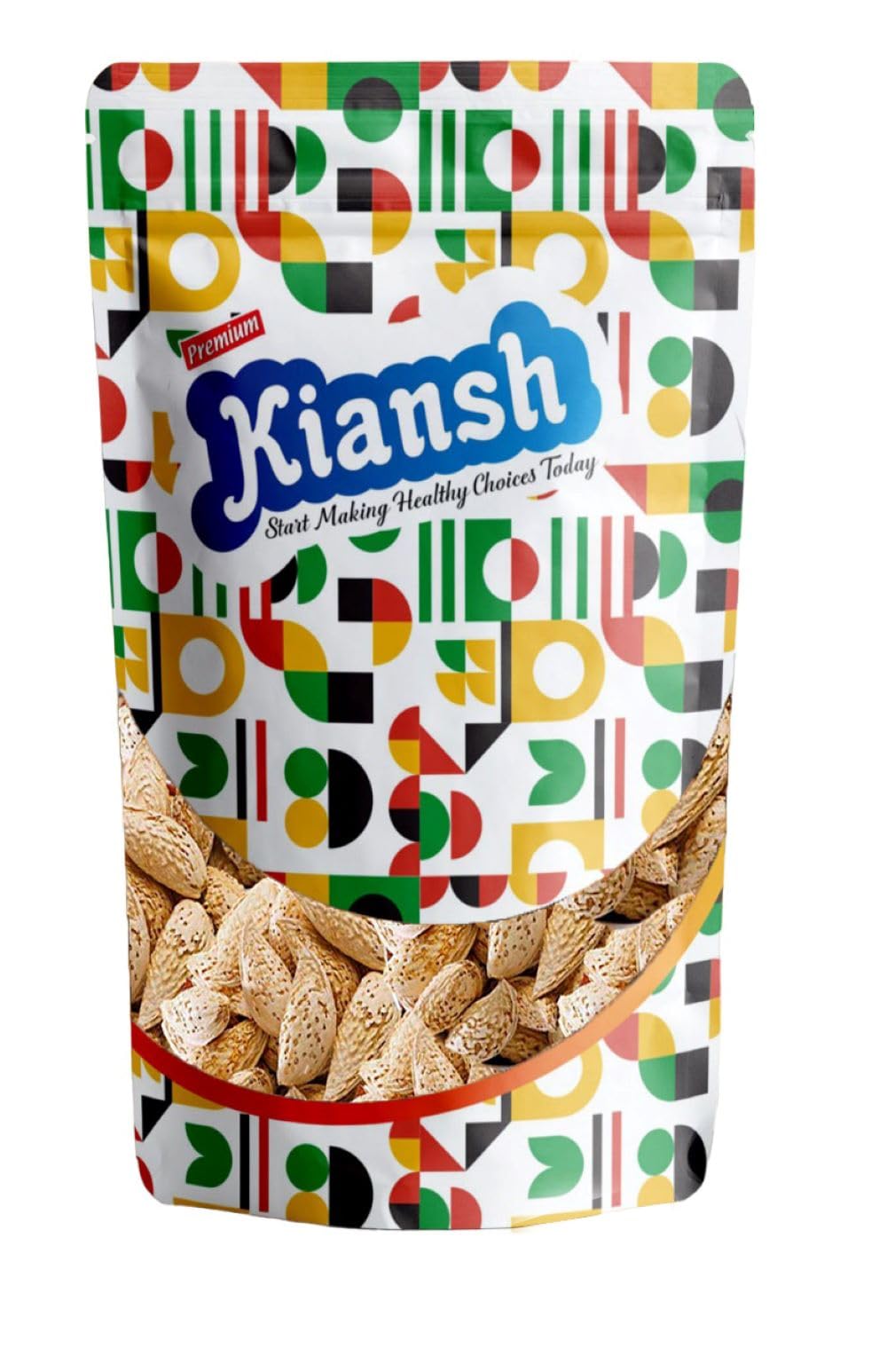 Kiansh Kagazi Badam 250 Grams – Thin Shell Almonds | Packed with Protein, Fiber, and Vitamins | Badam with Shell – Easy to Crack, Supports Brain Health and Boosts Energy – Great Snack Option for Office, School, or Fitness Enthusiasts