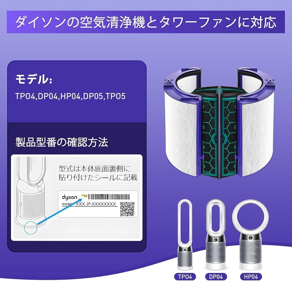 純正 ダイソン 交換用フィルター TP04/DP04 活性炭フィルター 楽天市場】【☆全店舗ポイント5倍】 ダイソン dyson 交換用