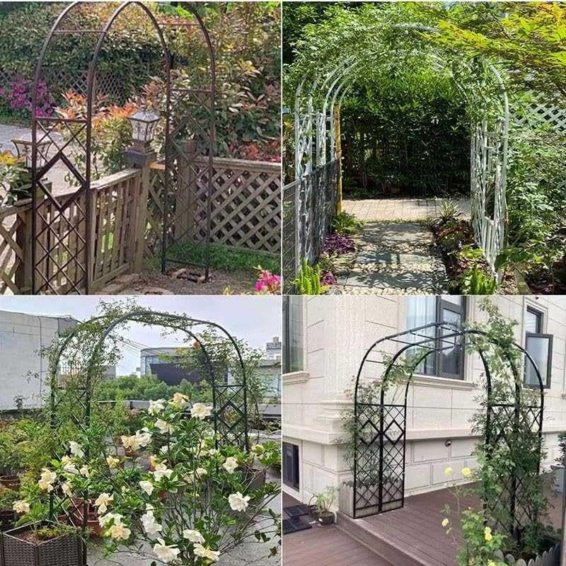 Arche de Jardin en Treillis Métallique Résistante Intempéries