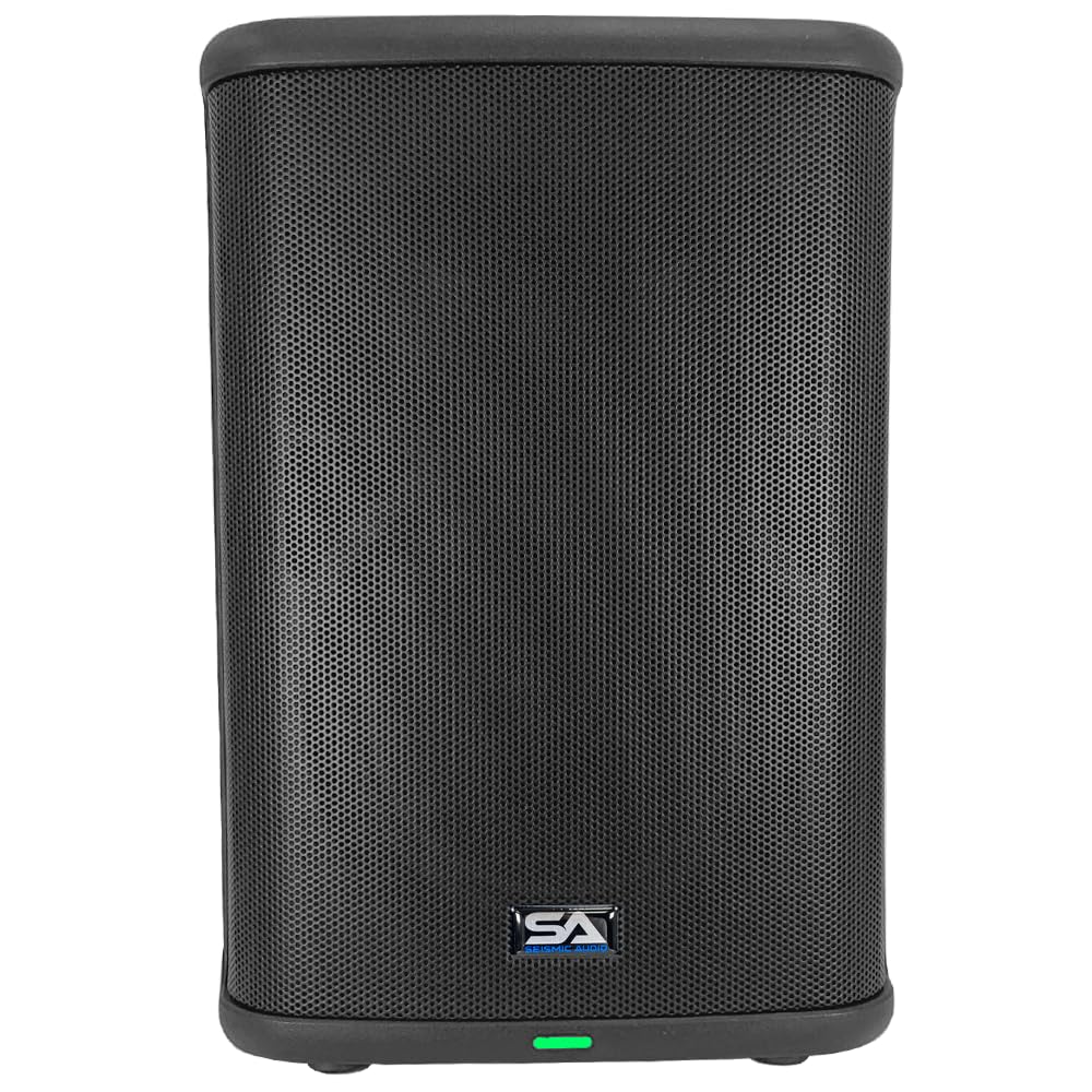 Seismic Connect - Portable Powered 8 Inch 2-Way Rechargable PA Speaker - Class D Amp | TWS Connectivity | DSP | All-in-One PA System