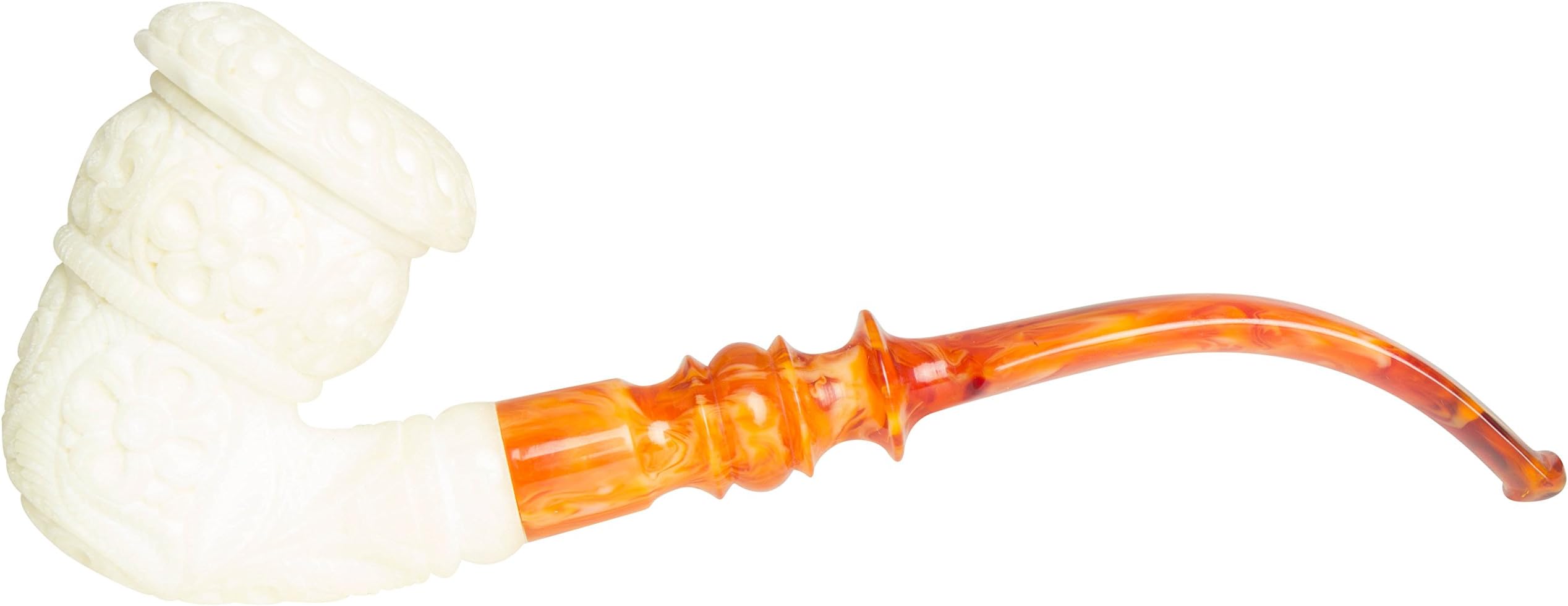Meerschaum Carved Tobacco Pipe - TP6442