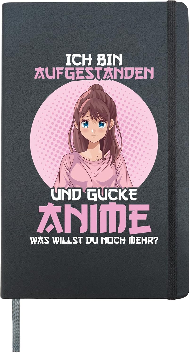 Anime Japan Otaku Merchandise Hardcover Journal, Black