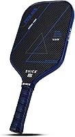 Vista 12 de Carbon Fiber Pickleball Paddle 16mm – Professional Pickleball Paddles with Superior Control, Power & Spin – Extended Handle for Two-Handed Grip