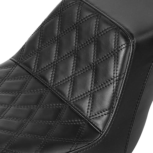 Vista 118 de Asiento de motocicleta para conductor y pasajero, apto para Harley Dyna Wide Glide Low Rider Street Bob Fat Bob FXDF Super Glide Custom FXDC
