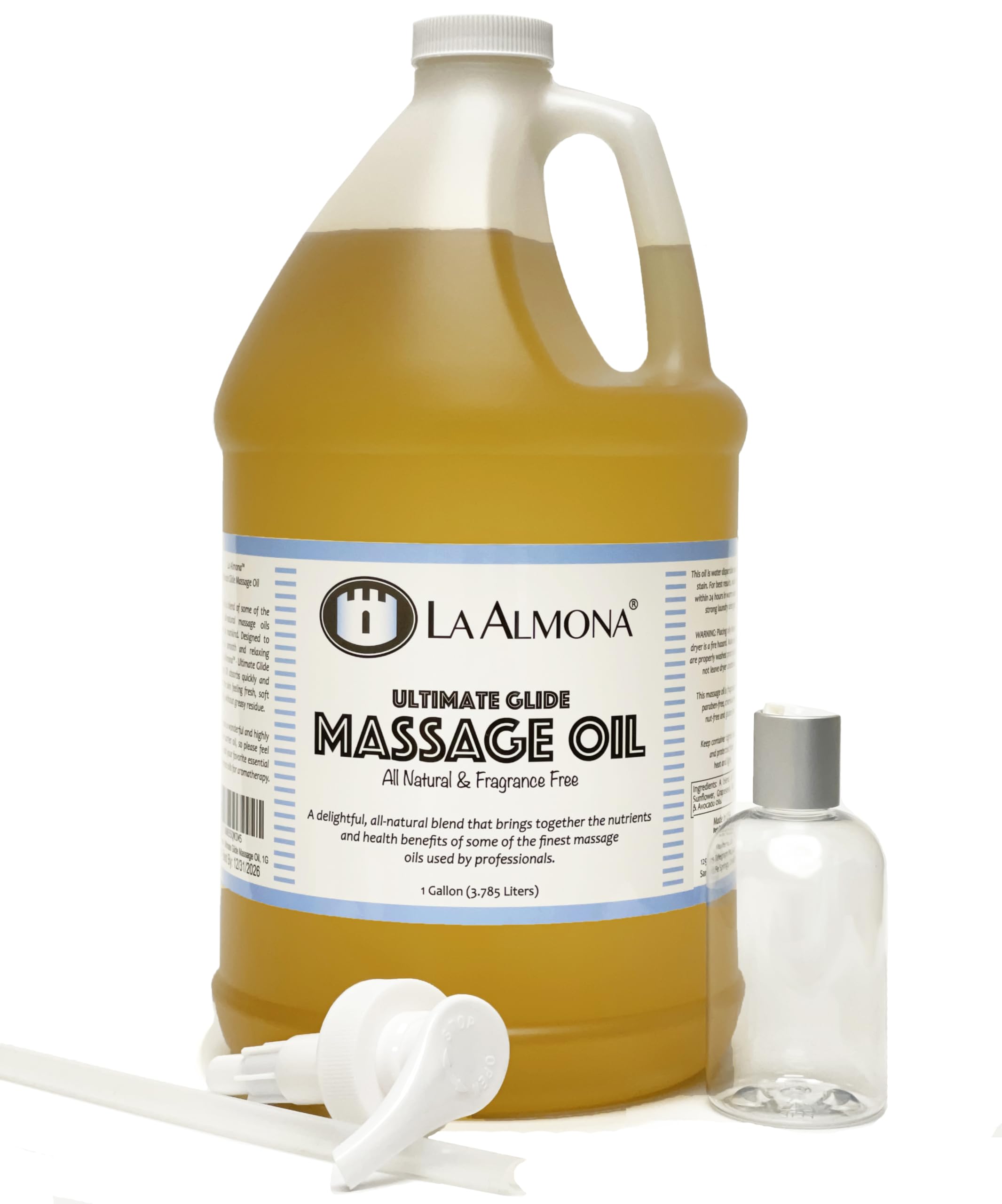 Amazon.com: La Almona - Ultimate Glide Massage Oil, 1 Gallon with