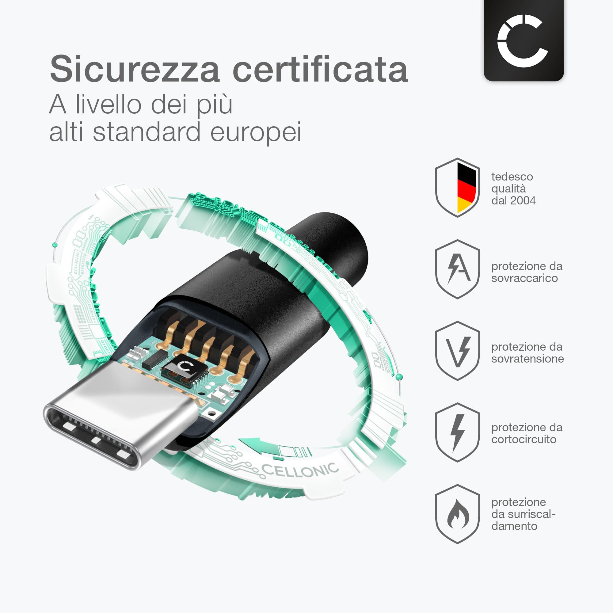 Cavo USB 2.0 compatibile con Garmin Edge 540, 1040, 1040 Solar, Explore 2, 840, inReach Mini 2, Camper 795, 1095, 895 ricarica 3A per navigatore GPS 1m nero
