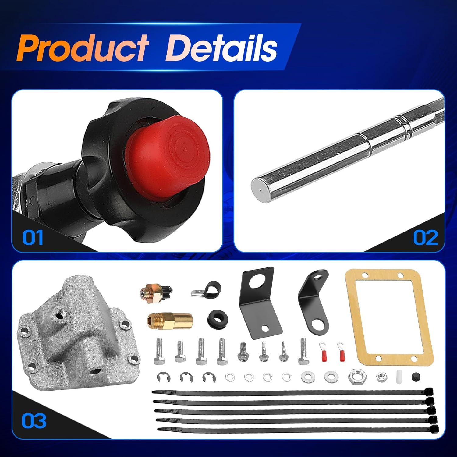 PSL450 Cable Operated Shift Actuator, Fit for Dodge W150/W250/W350/Ramcharger 1985-1993, 4WD, Axle Disconnect Differential Cable Lock Kit, OE PSL450