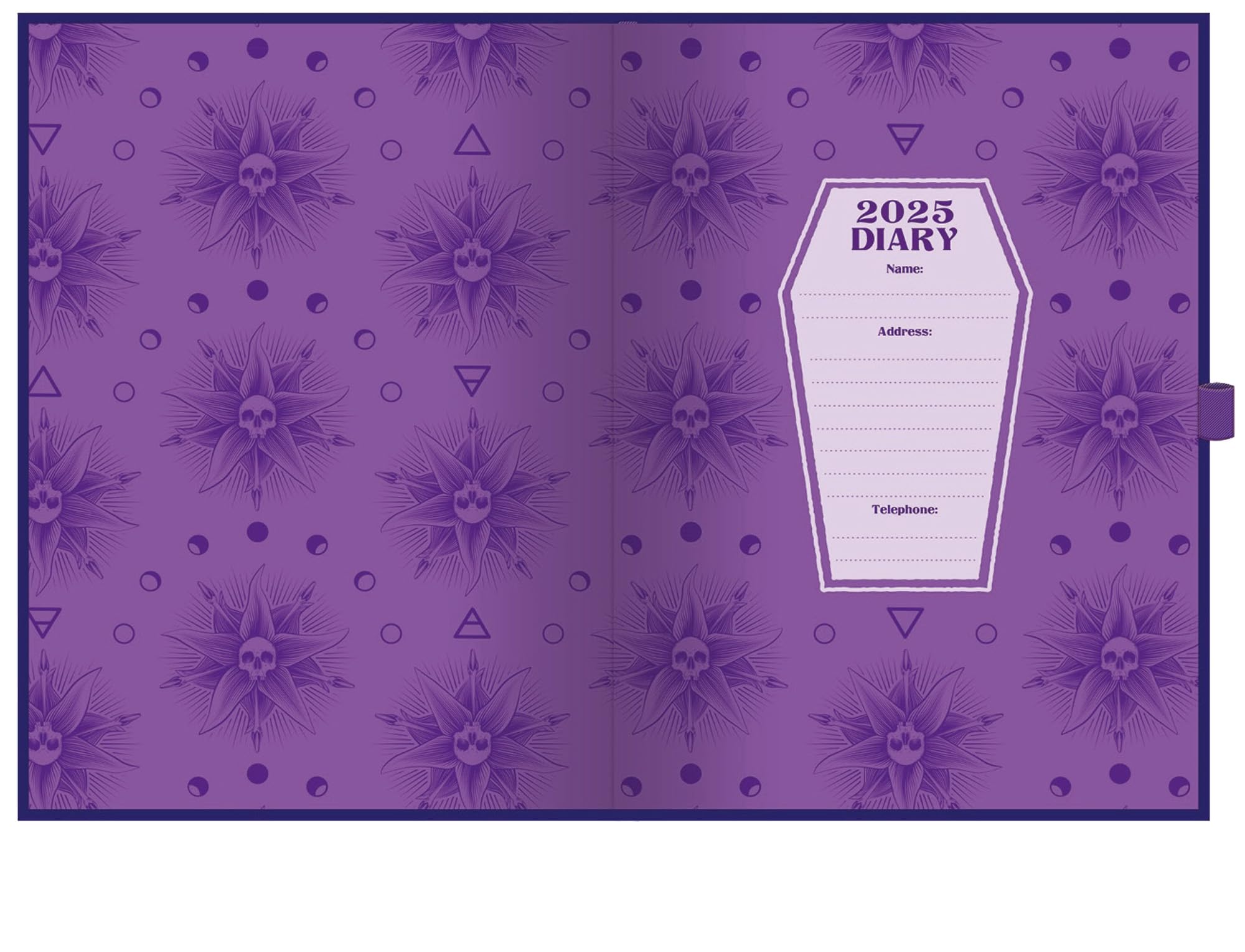 WEDNESDAY 2025 A5 Diary, Stylish DTP Design with Dark & Elegant Theme Inspired by the Show - Image 4